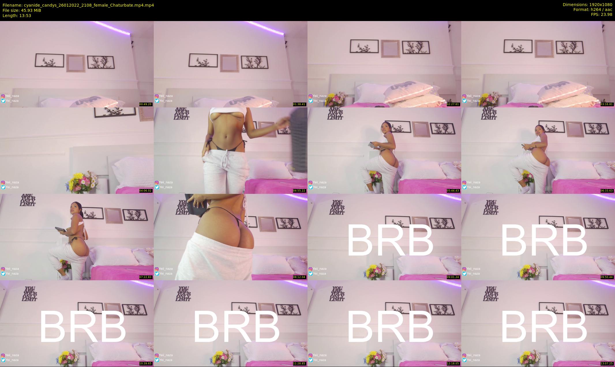 cyanide_candys — 14 minute Chaturbate female cam show recording, 1080p, Jan 26, 2022