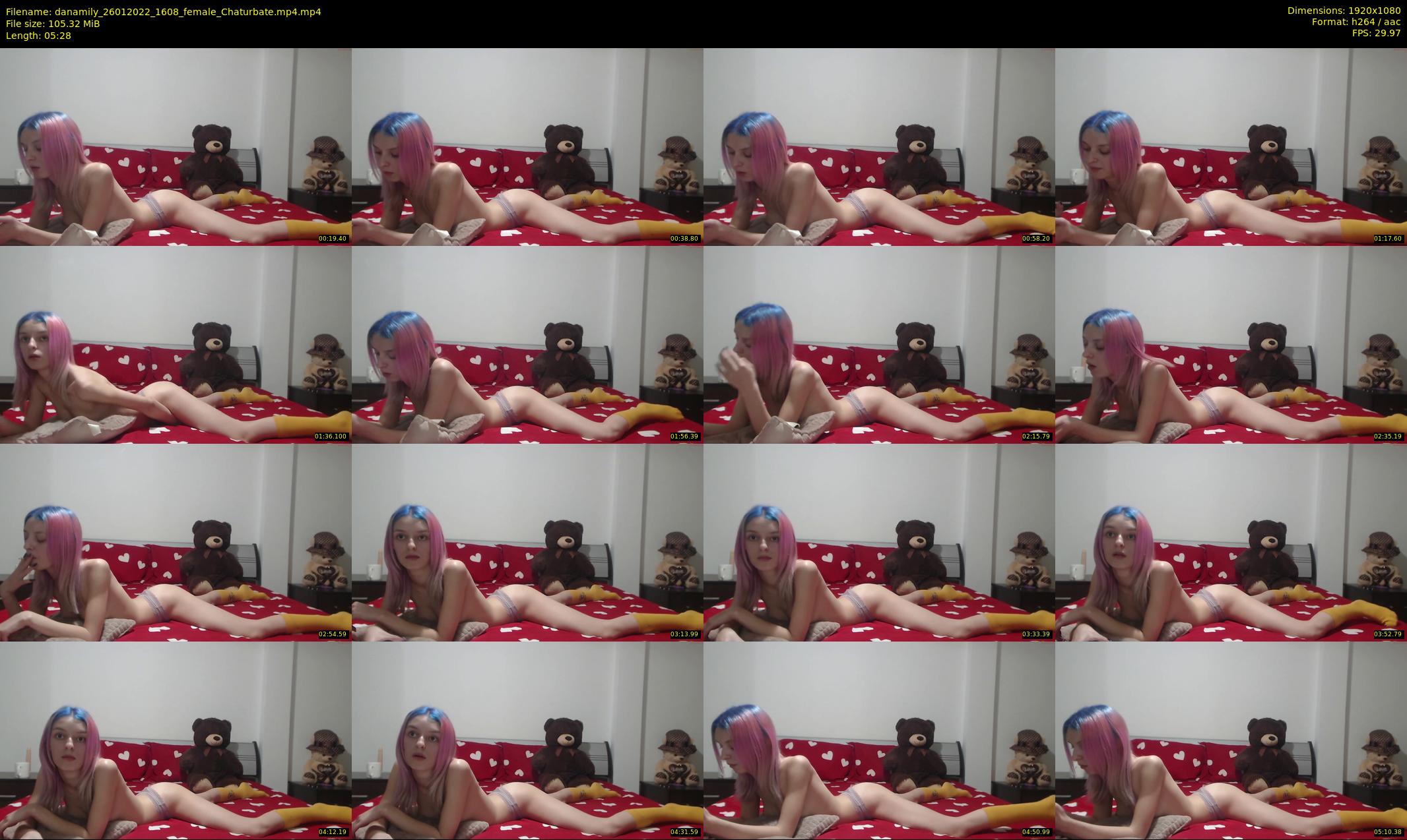 danamily — 6 minute Chaturbate female cam show recording, 1080p, Jan 26, 2022