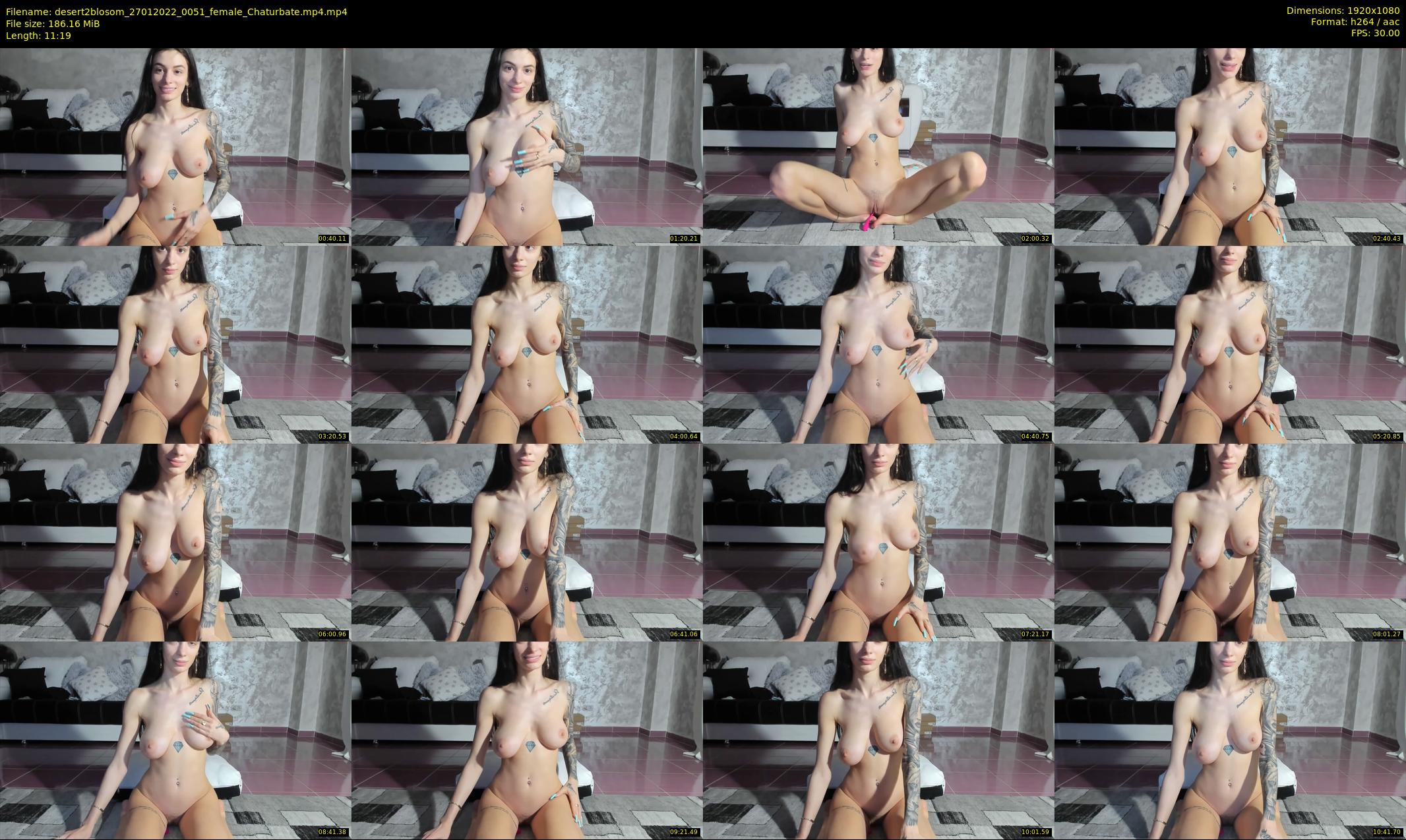 desert2blosom — 12 minute Chaturbate female cam show recording, 1080p, Jan 27, 2022
