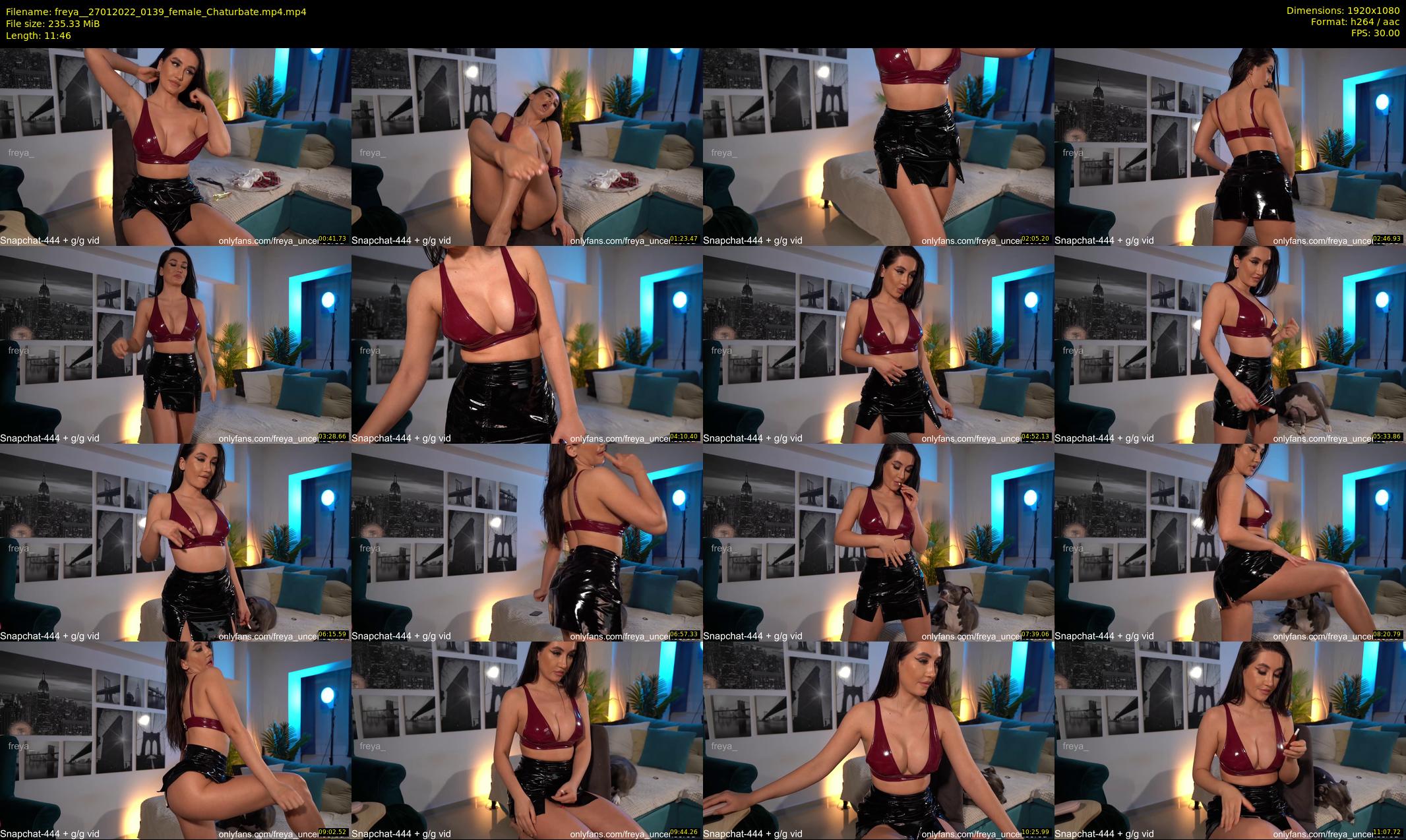 freya_ — 12 minute Chaturbate female cam show recording, 1080p, Jan 27, 2022