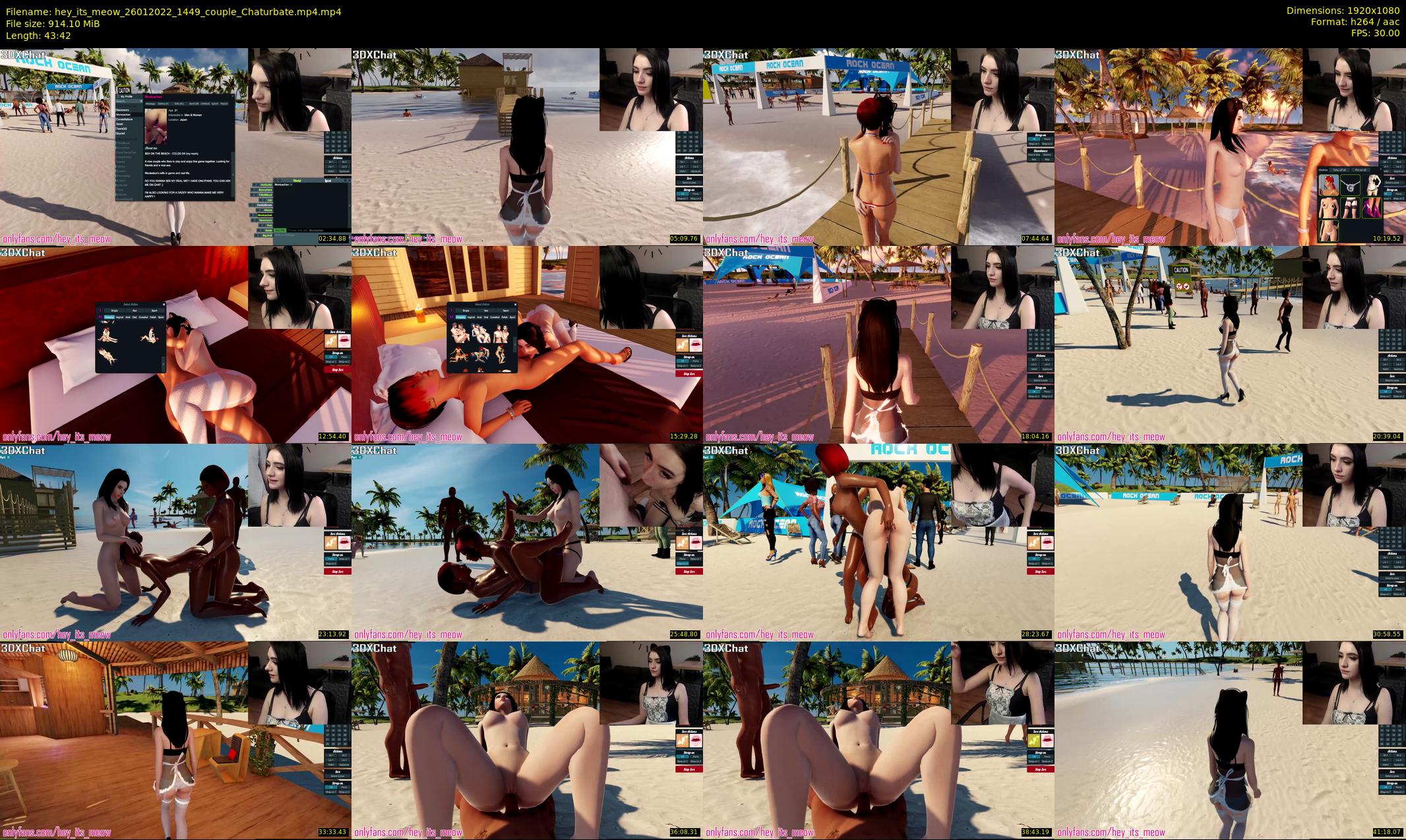 hey_its_meow — 44 minute Chaturbate couple cam show recording, 1080p, Jan 26, 2022