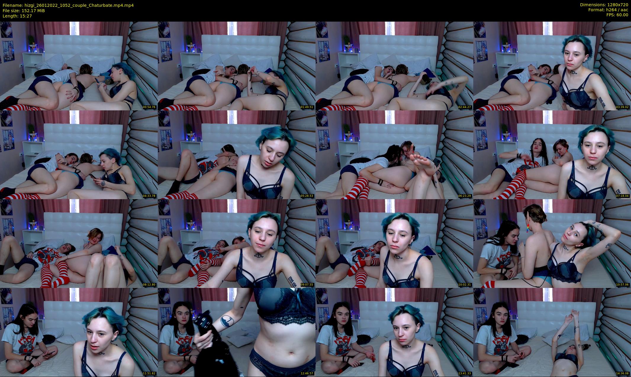 hizgi — 16 minute Chaturbate couple cam show recording, 720p, Jan 26, 2022