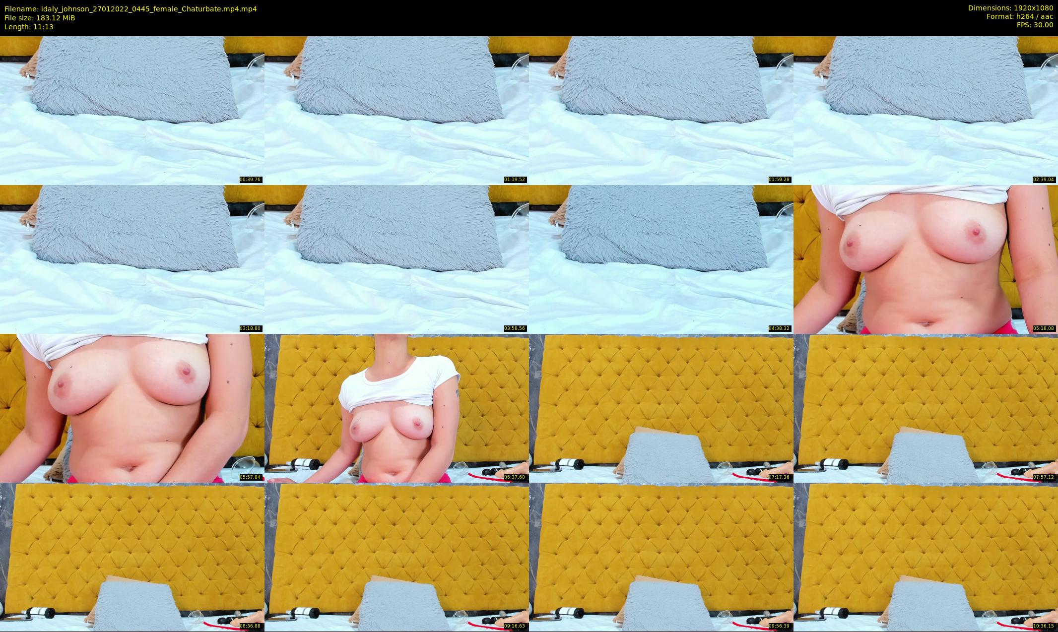idaly_johnson — 12 minute Chaturbate female cam show recording, 1080p, Jan 27, 2022