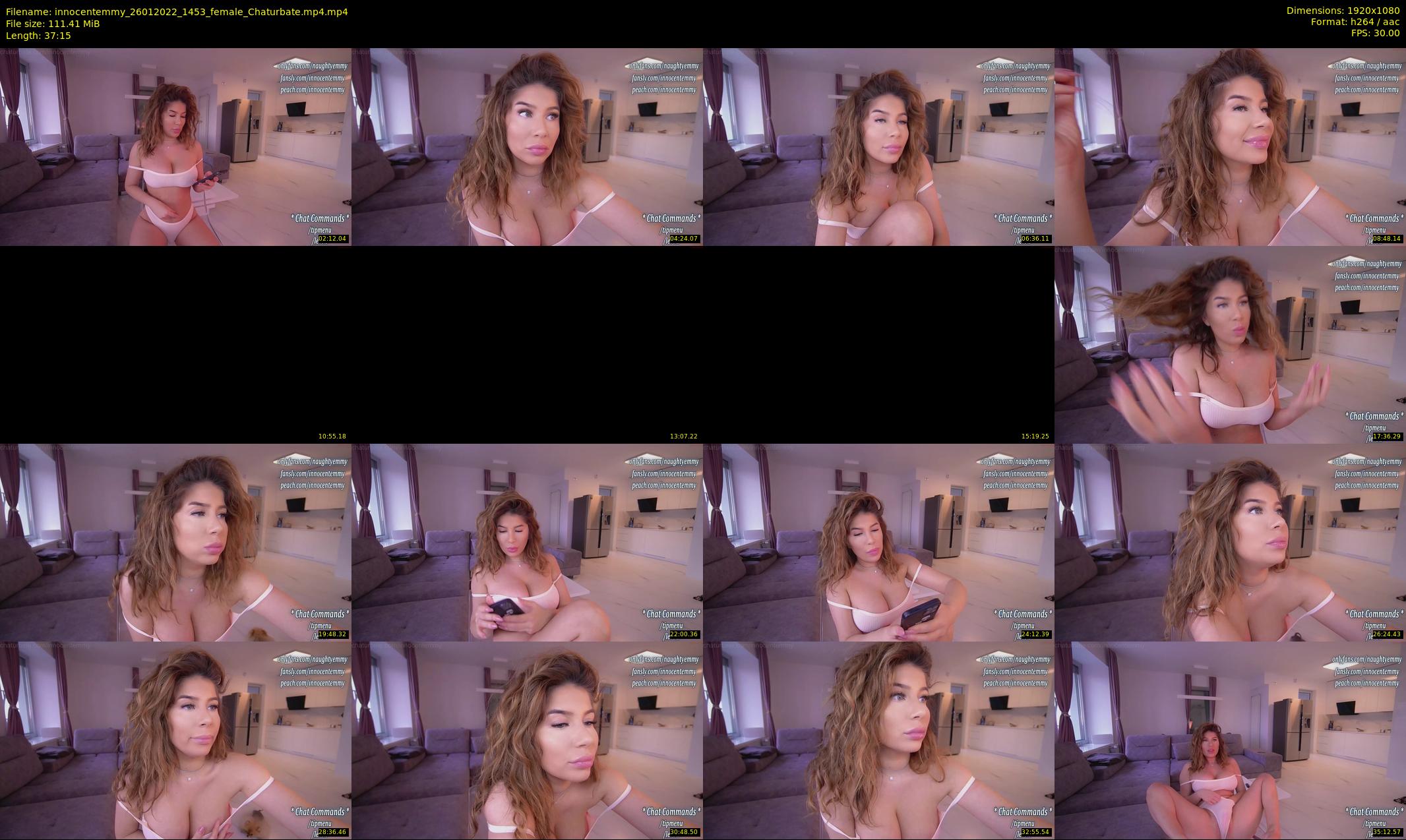 innocentemmy — 38 minute Chaturbate female cam show recording, 1080p, Jan 26, 2022