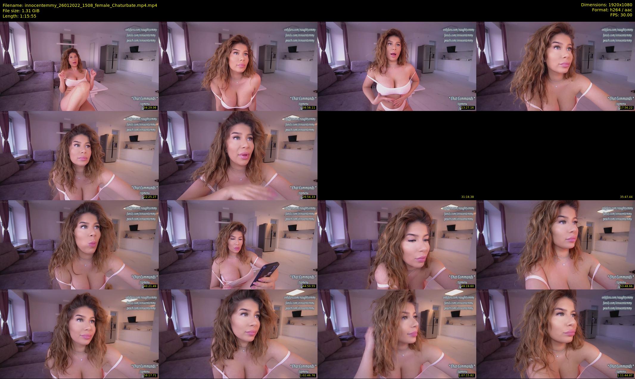 innocentemmy — 76 minute Chaturbate female cam show recording, 1080p, Jan 26, 2022