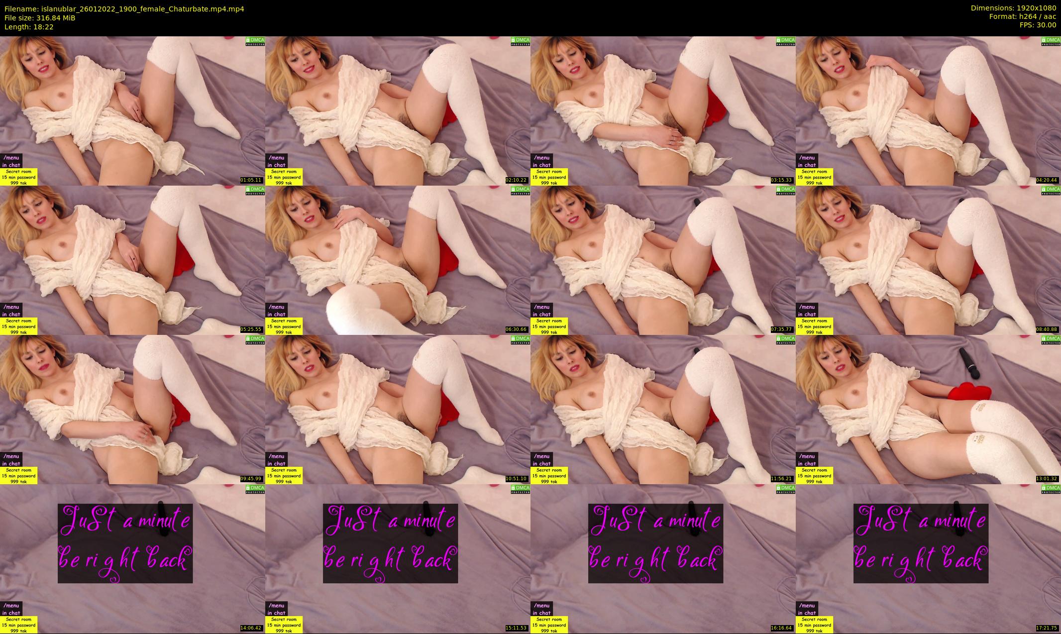 islanublar — 19 minute Chaturbate female cam show recording, 1080p, Jan 26, 2022