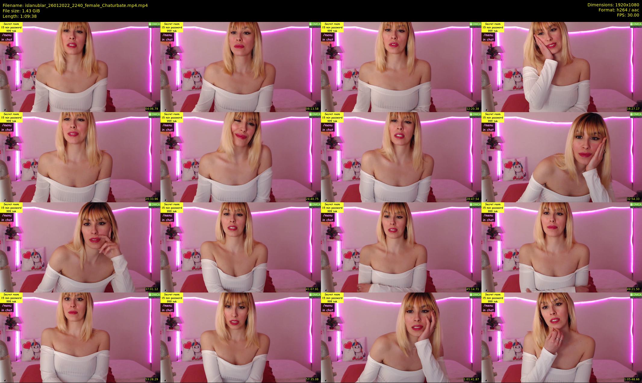 islanublar — 70 minute Chaturbate female cam show recording, 1080p, Jan 26, 2022