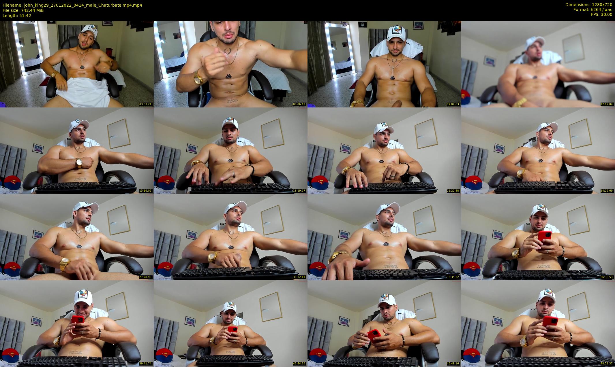 john_king29 — 52 minute Chaturbate male cam show recording, 720p, Jan 27, 2022