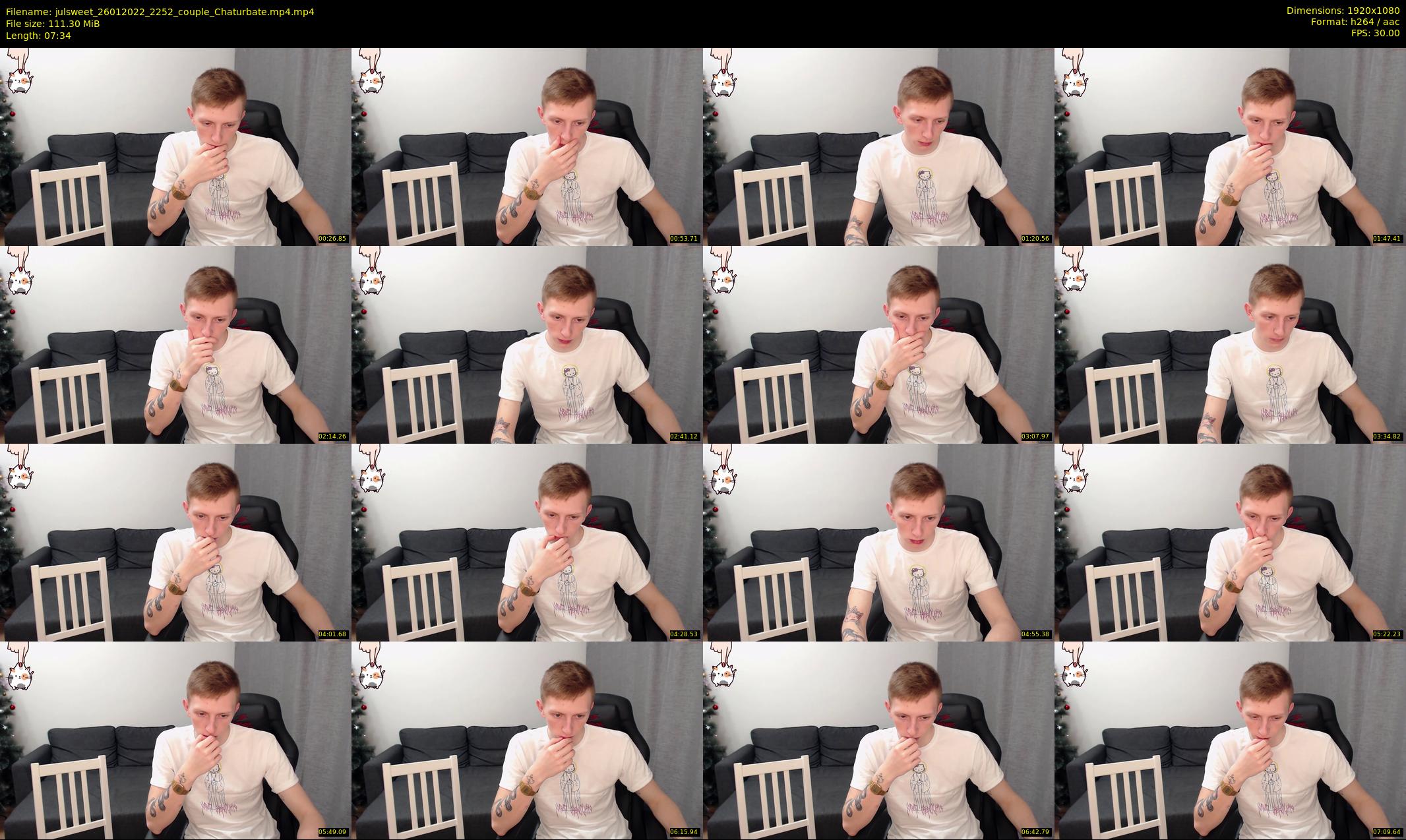 julsweet — 8 minute Chaturbate male cam show recording, 1080p, Jan 26, 2022
