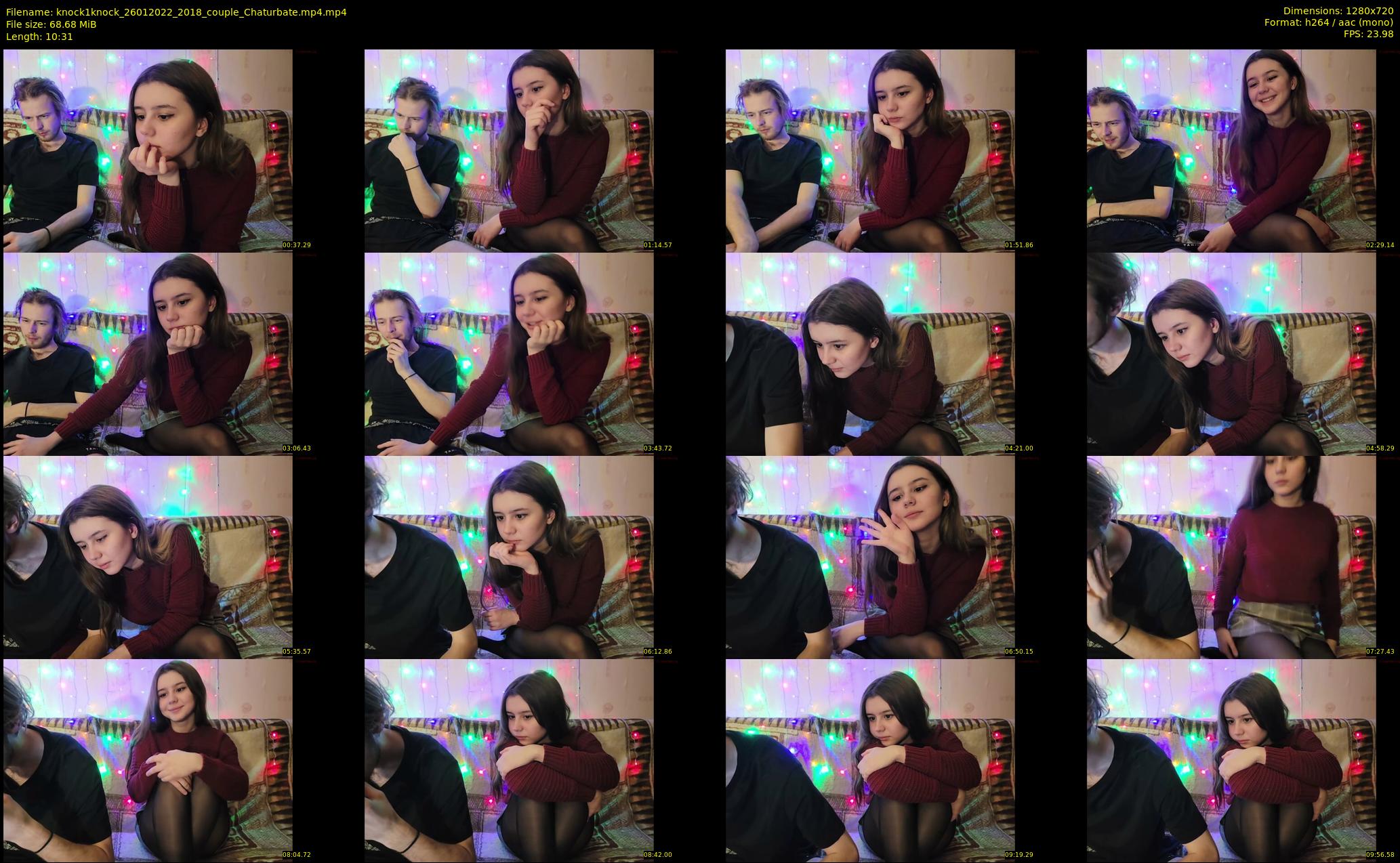 knock1knock — 11 minute Chaturbate couple cam show recording, 720p, Jan 26, 2022