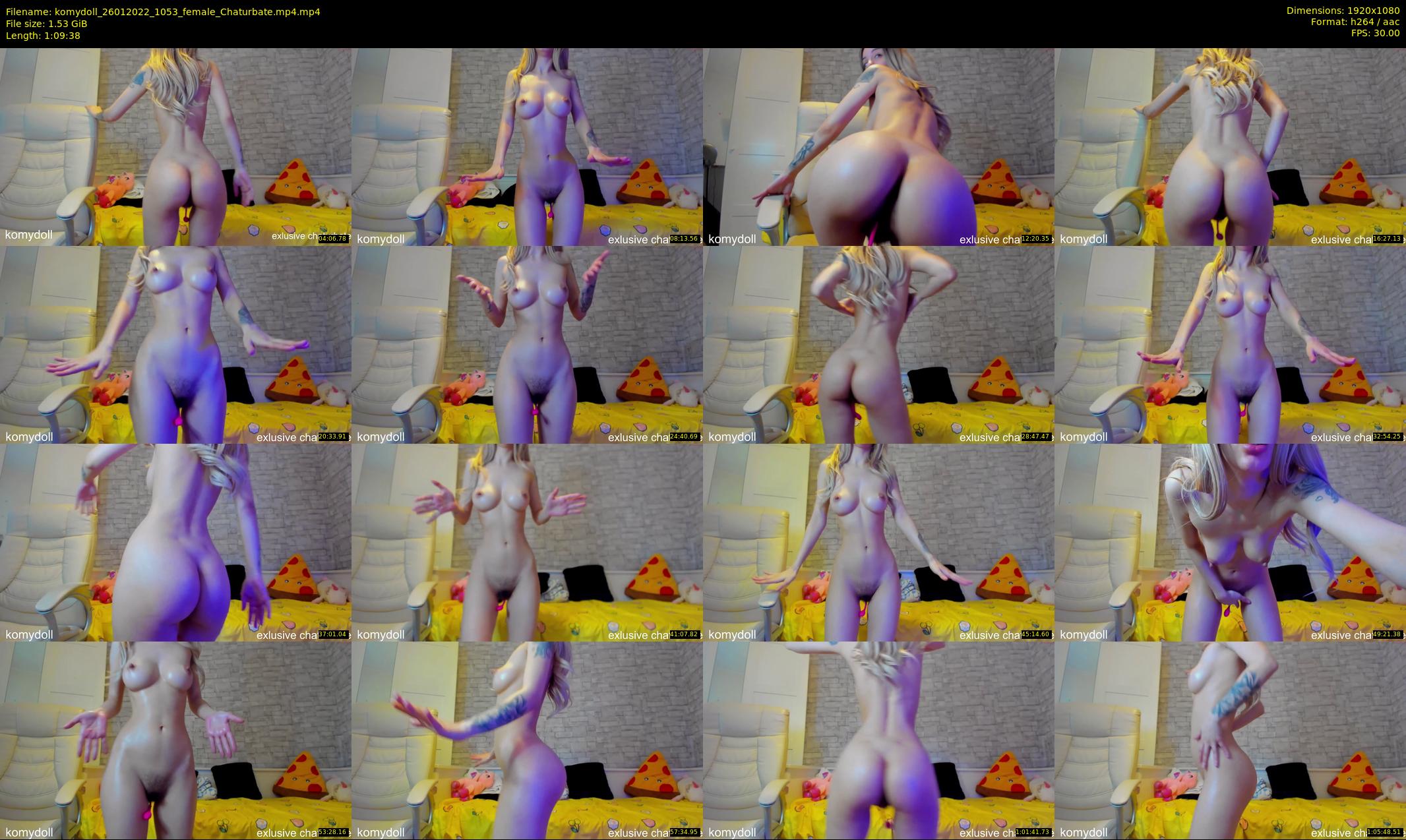 komydoll — 70 minute Chaturbate female cam show recording, 1080p, Jan 26, 2022