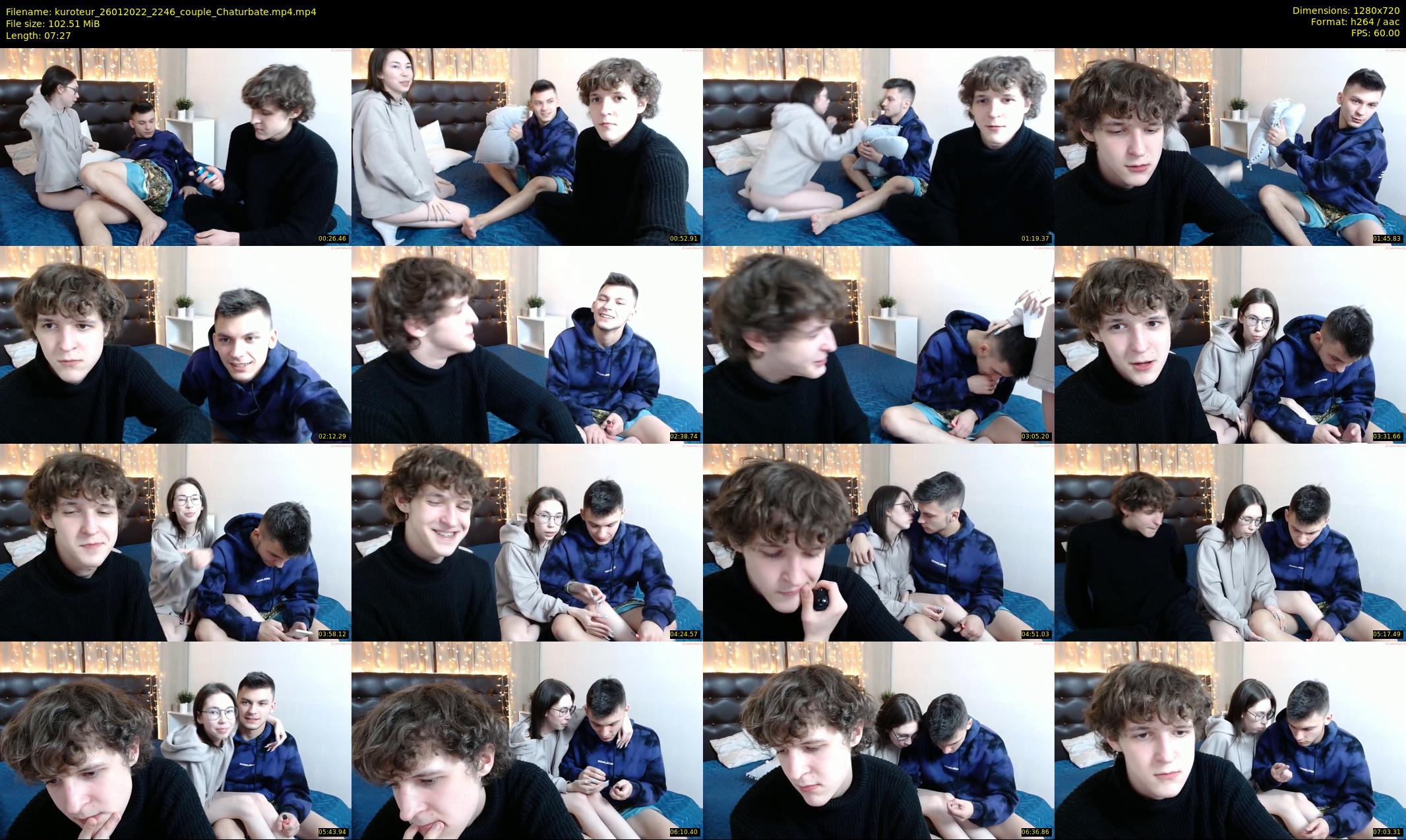 kuroteur — 8 minute Chaturbate couple cam show recording, 720p, Jan 26, 2022