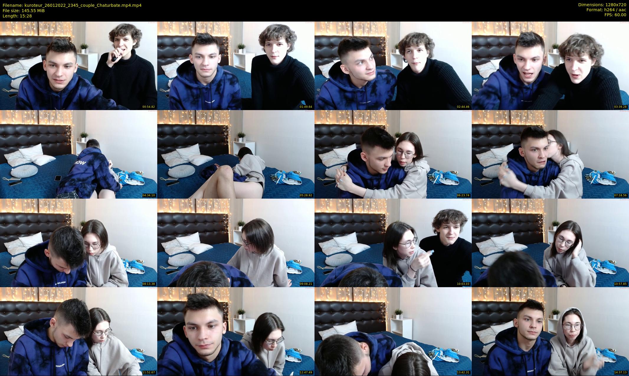 kuroteur — 16 minute Chaturbate couple cam show recording, 720p, Jan 26, 2022