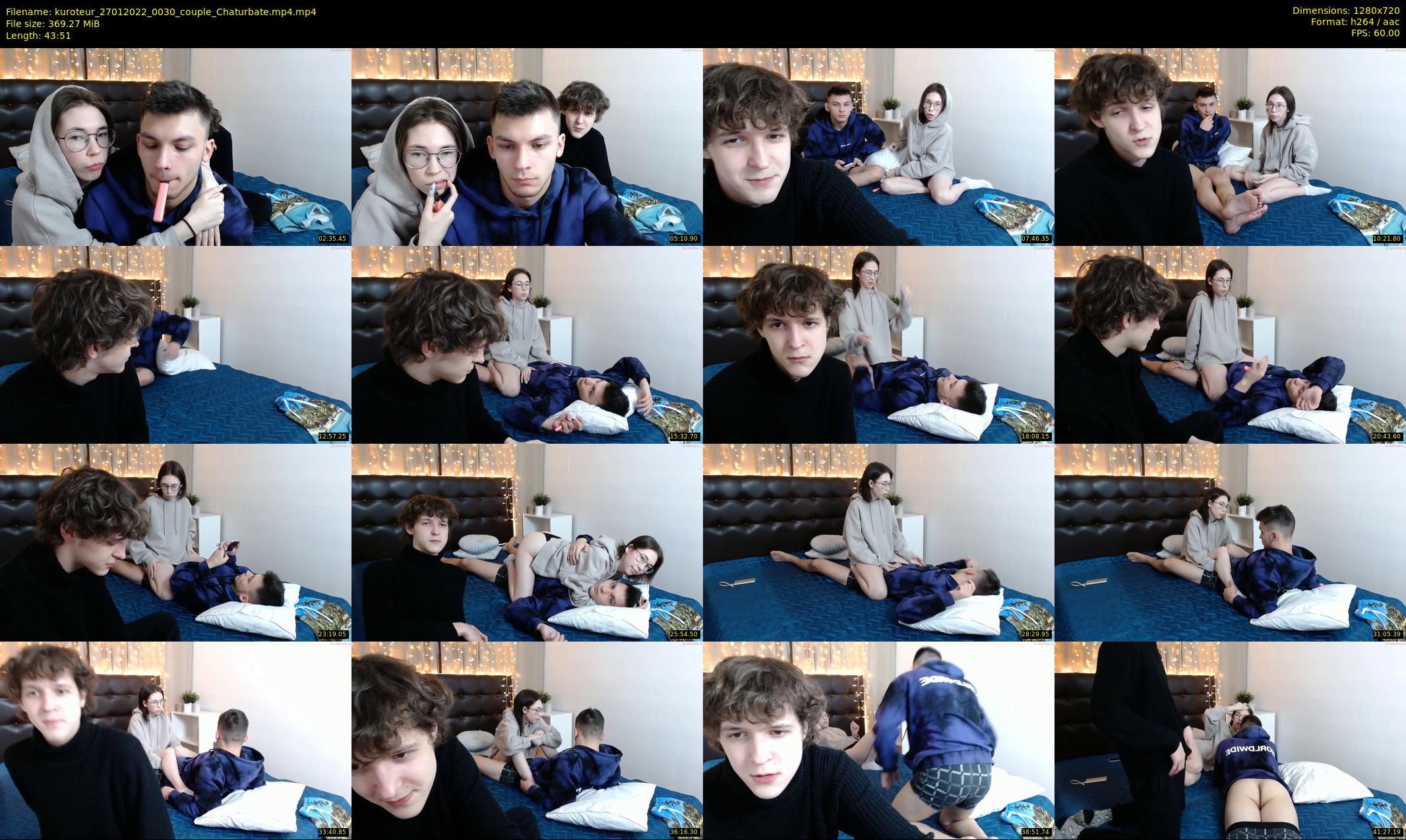 kuroteur — 44 minute Chaturbate couple cam show recording, 720p, Jan 27, 2022
