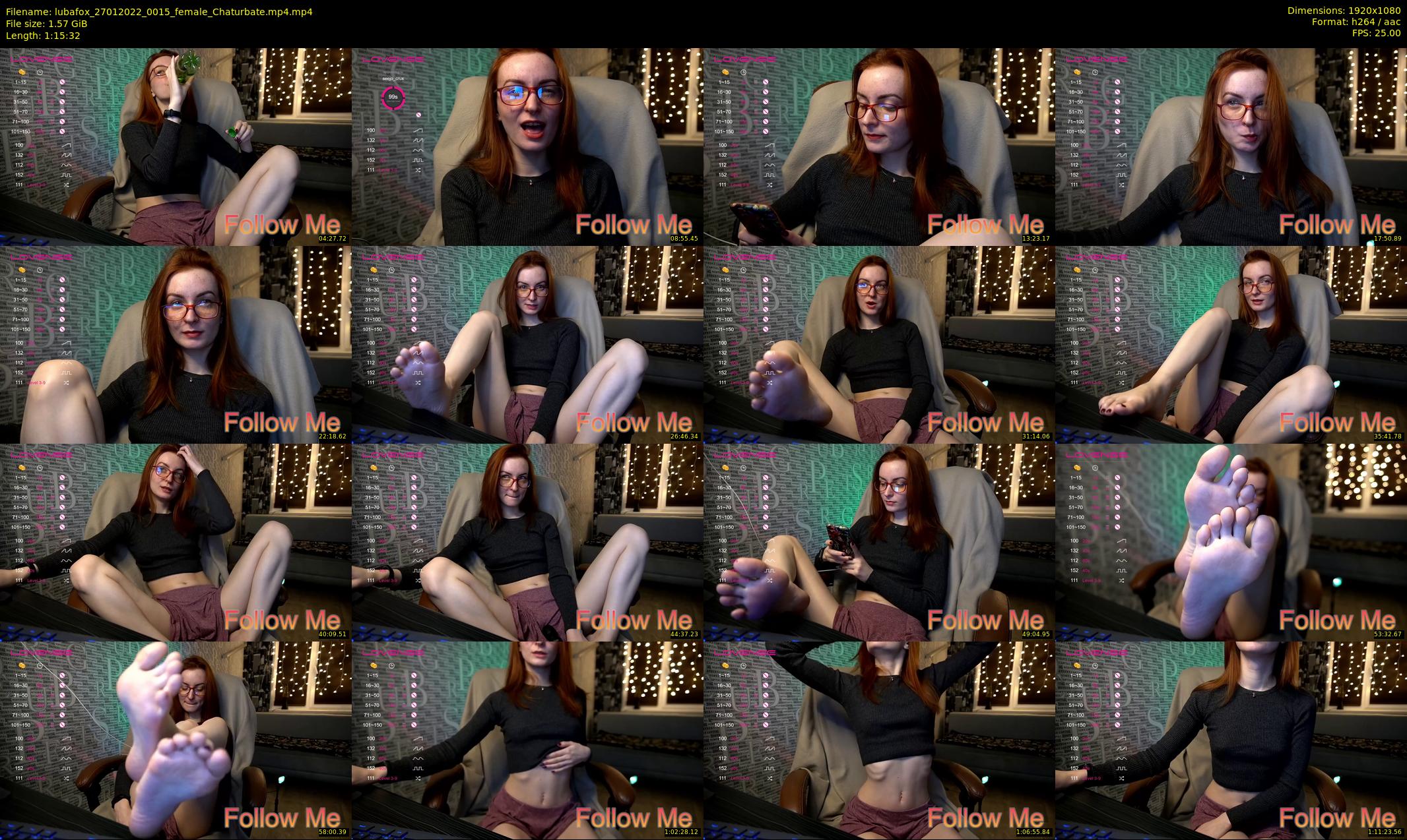 lubafox — 76 minute Chaturbate female cam show recording, 1080p, Jan 27, 2022