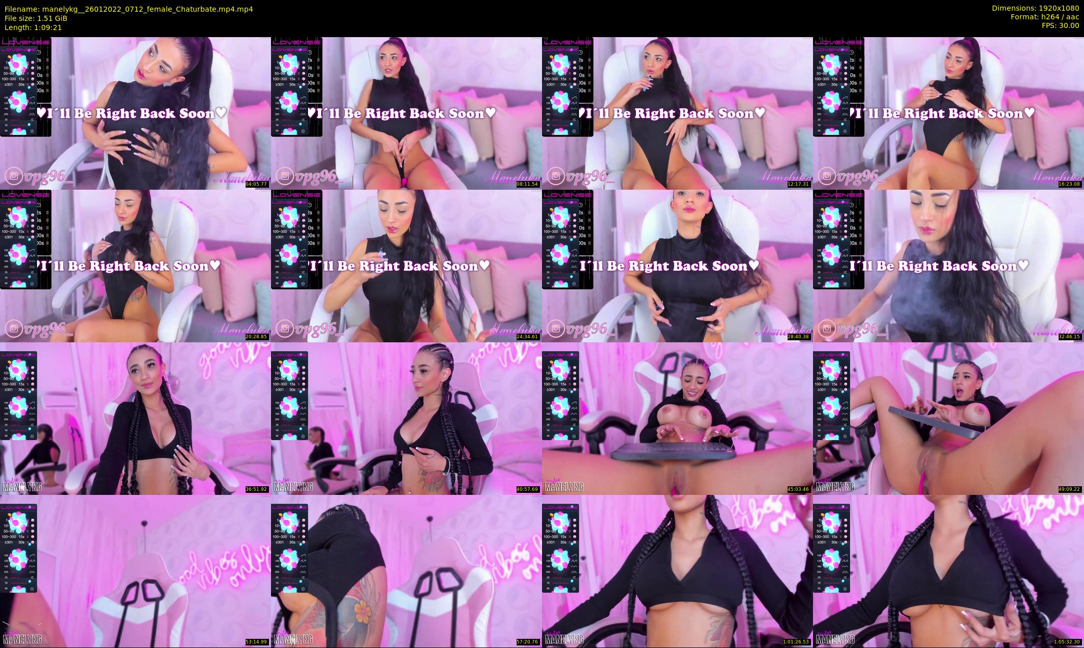 manelykg_ — 70 minute Chaturbate female cam show recording, 1080p, Jan 26, 2022