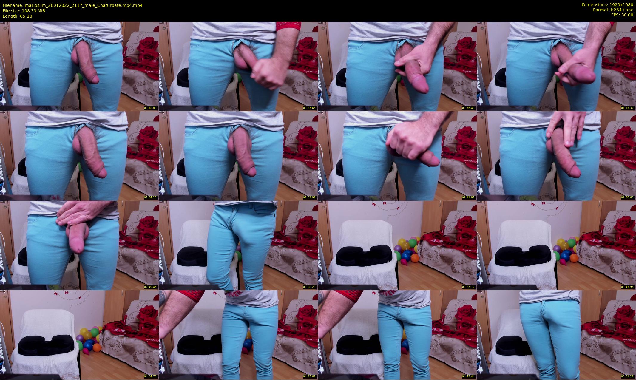 marioslim — 6 minute Chaturbate male cam show recording, 1080p, Jan 26, 2022