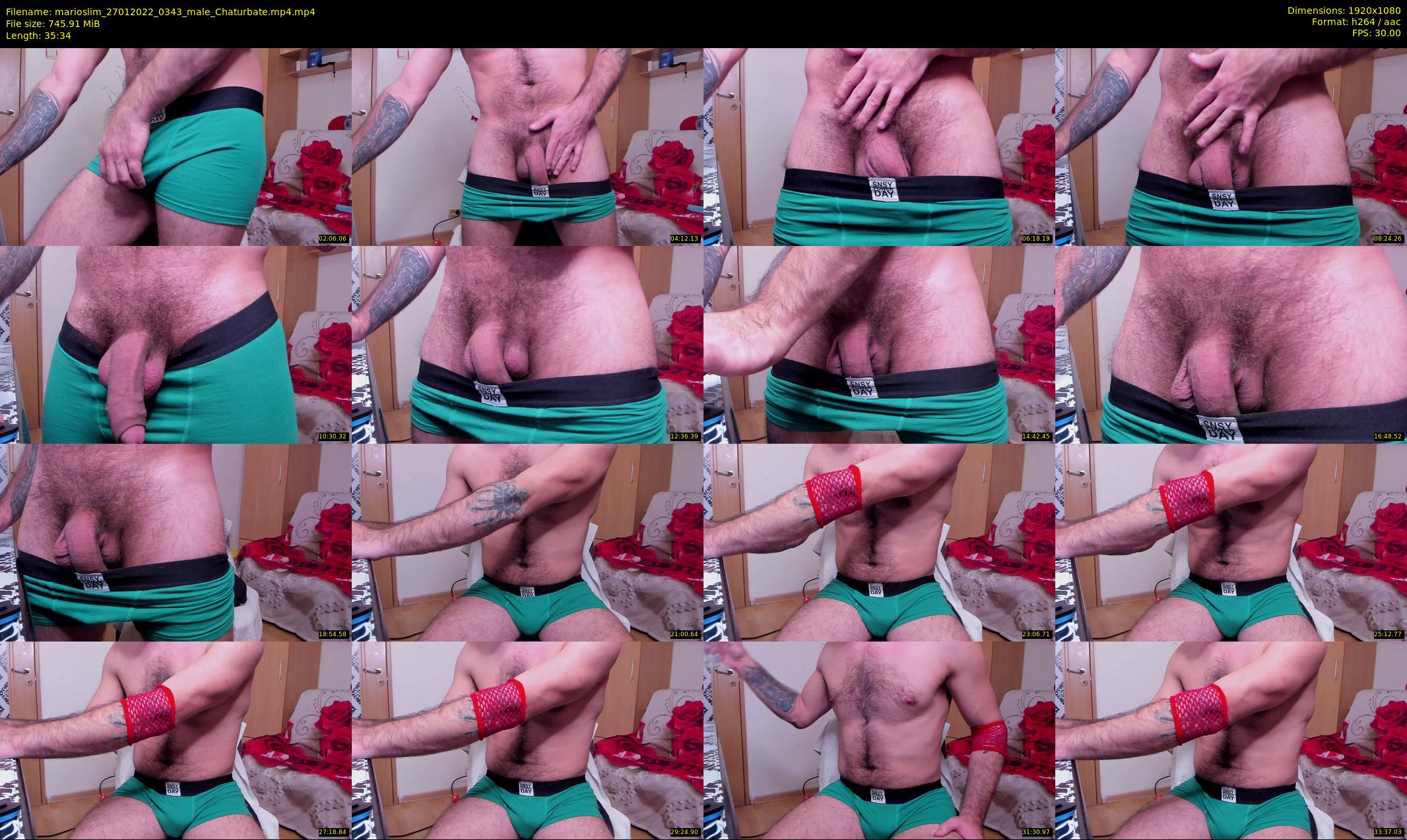marioslim — 36 minute Chaturbate male cam show recording, 1080p, Jan 27, 2022