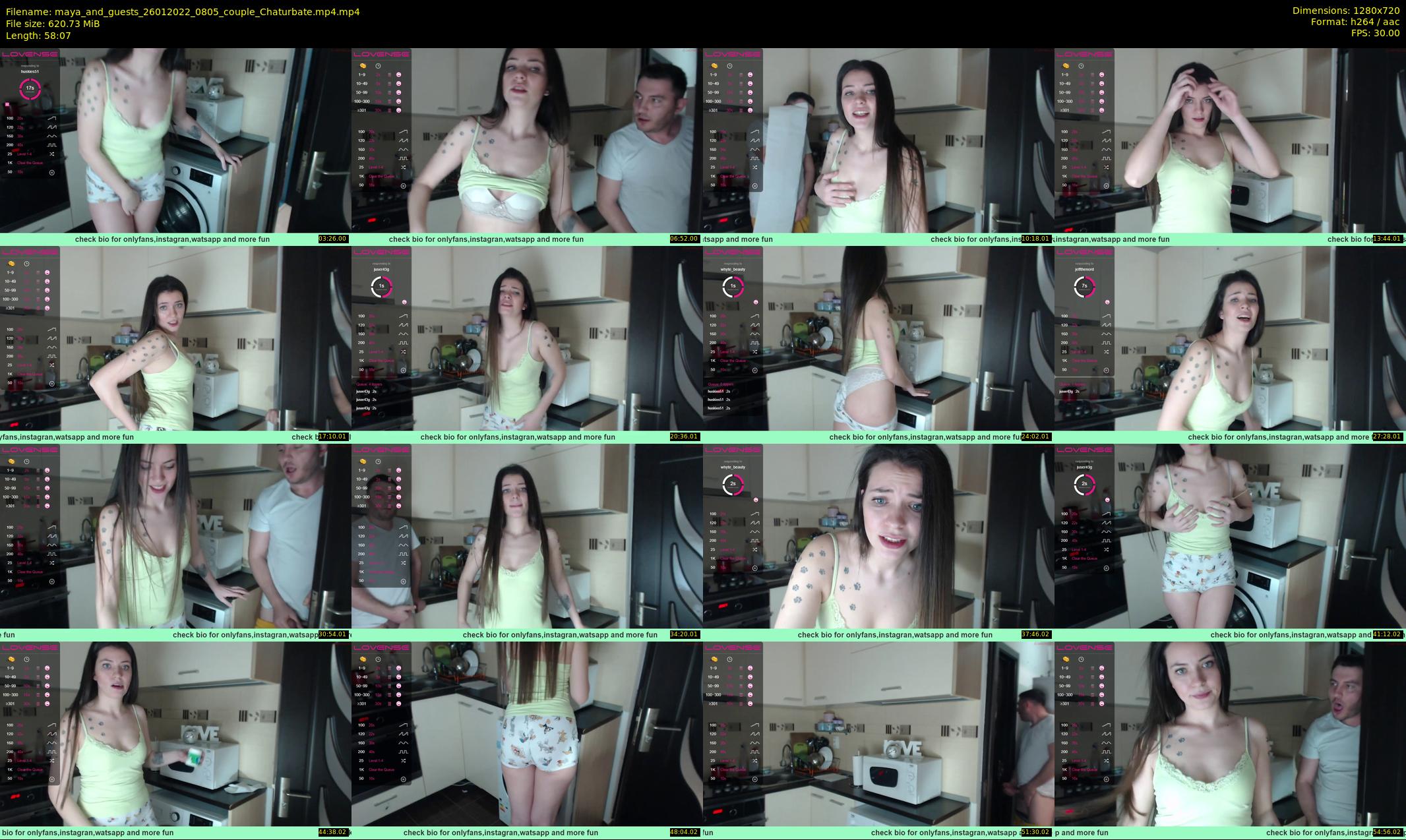 maya_and_guests — 59 minute Chaturbate couple cam show recording, 720p, Jan 26, 2022