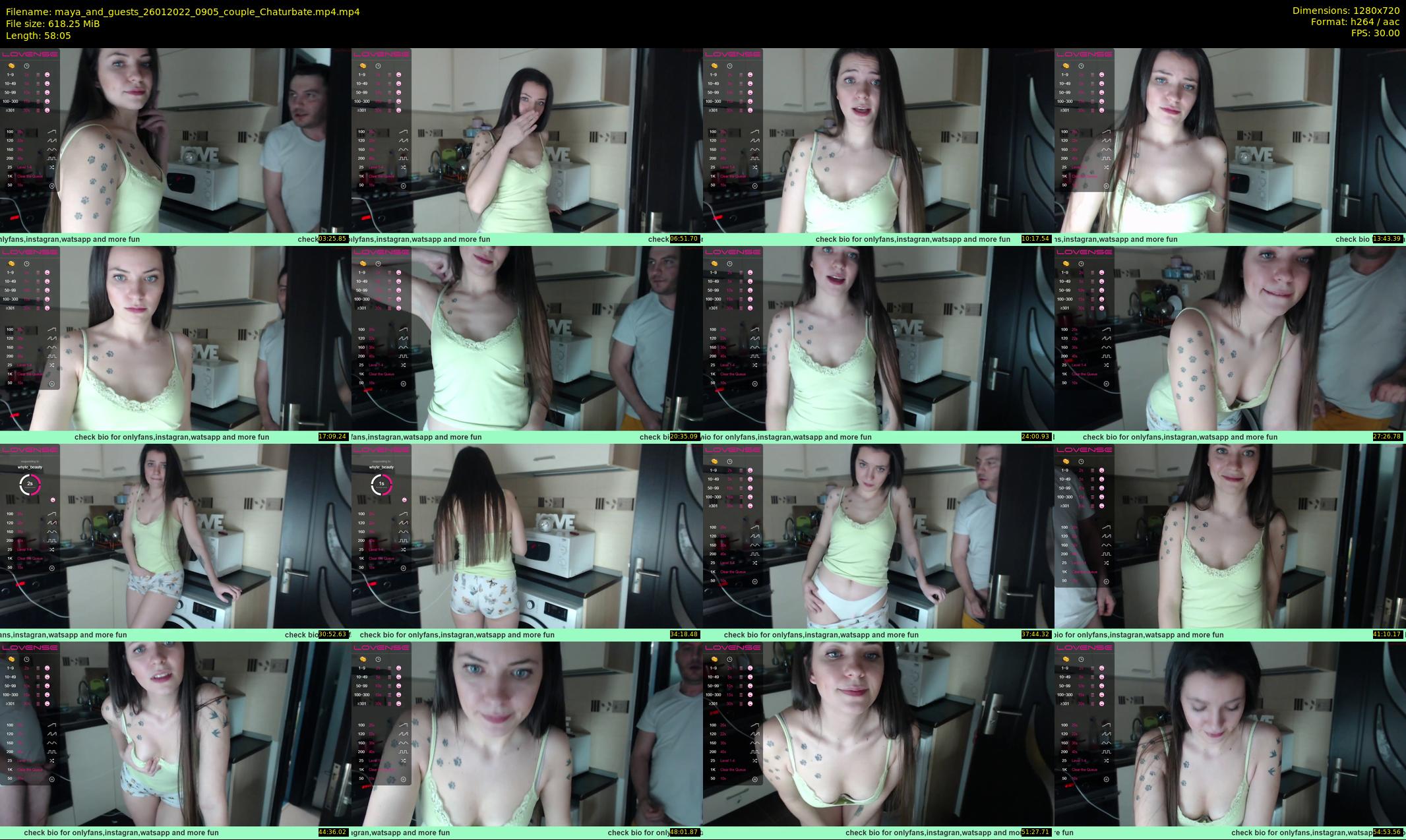 maya_and_guests — 59 minute Chaturbate couple cam show recording, 720p, Jan 26, 2022
