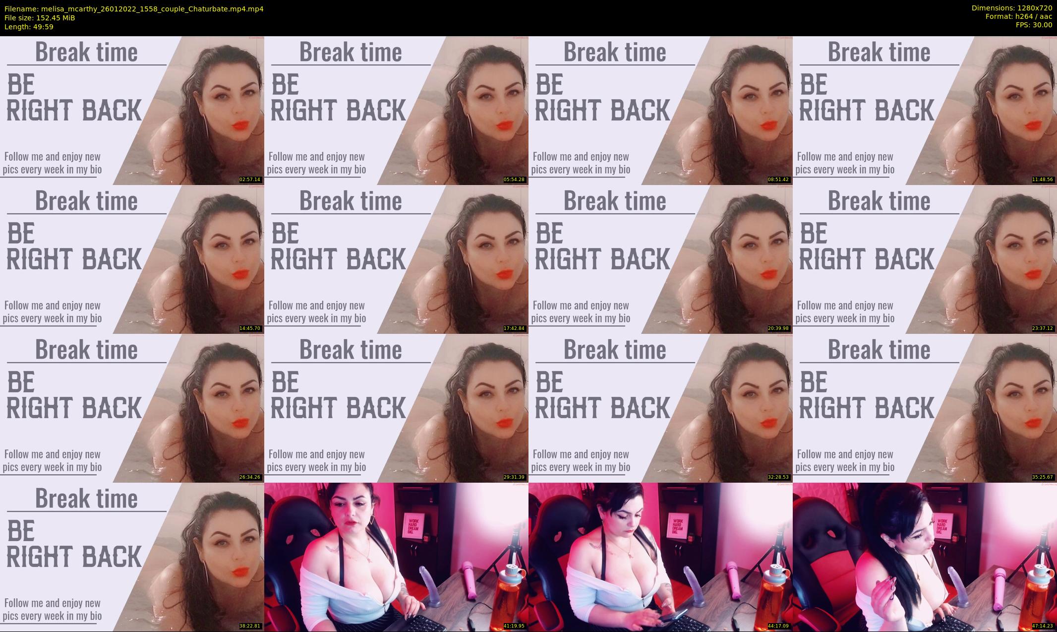 melisa_mcarthy — 50 minute Chaturbate couple cam show recording, 720p, Jan 26, 2022