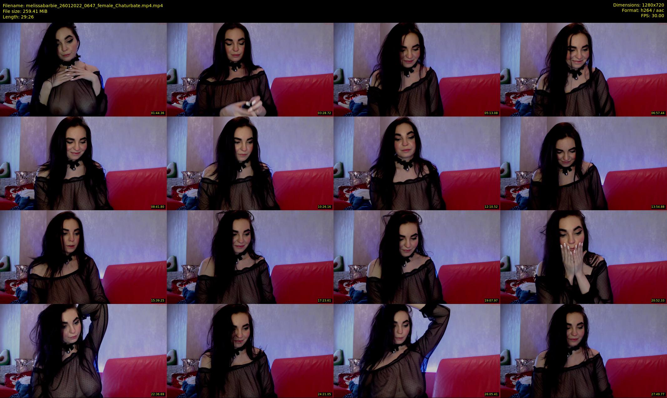 melissabarbie — 30 minute Chaturbate couple cam show recording, 720p, Jan 26, 2022