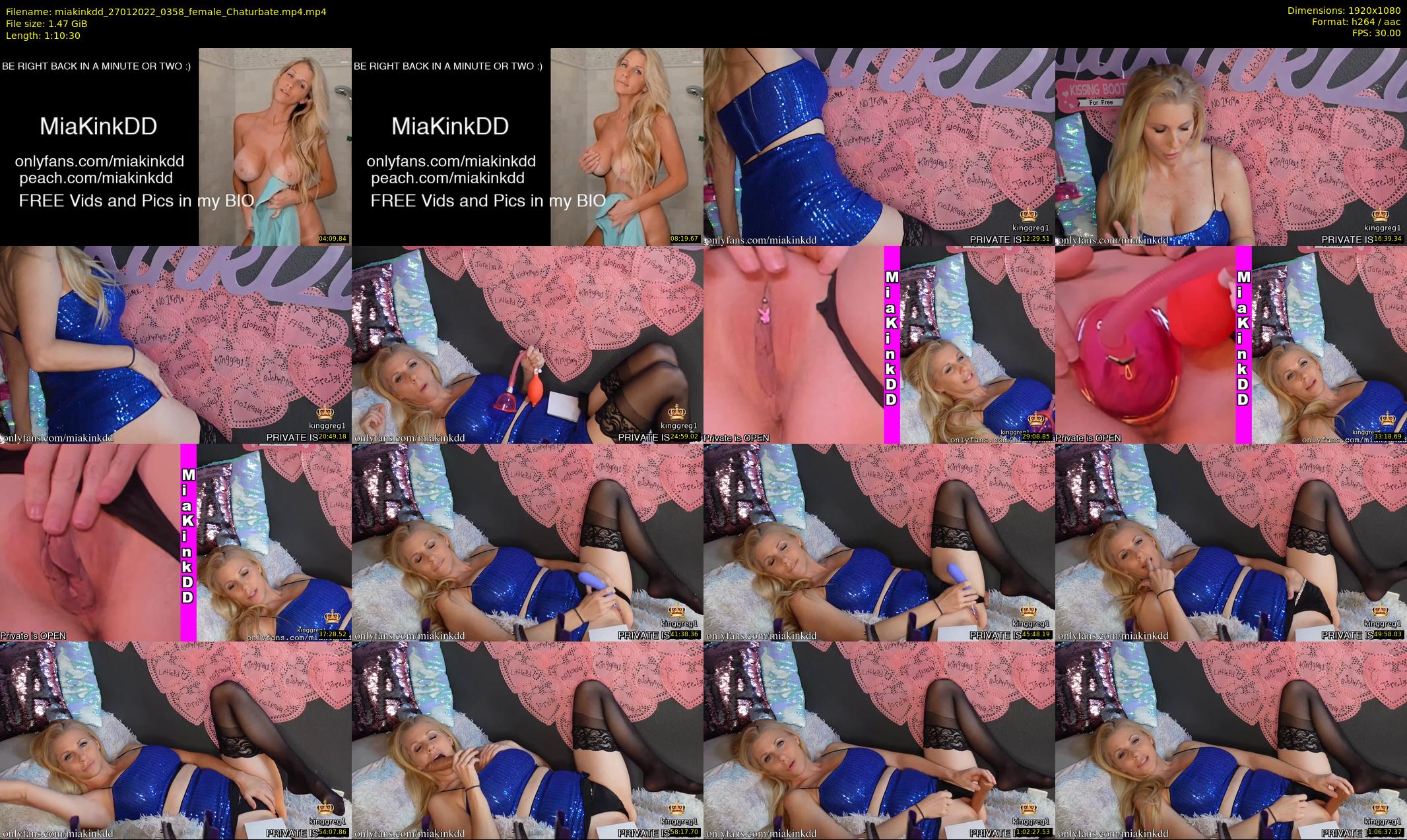 miakinkdd — 71 minute Chaturbate female cam show recording, 1080p, Jan 27, 2022