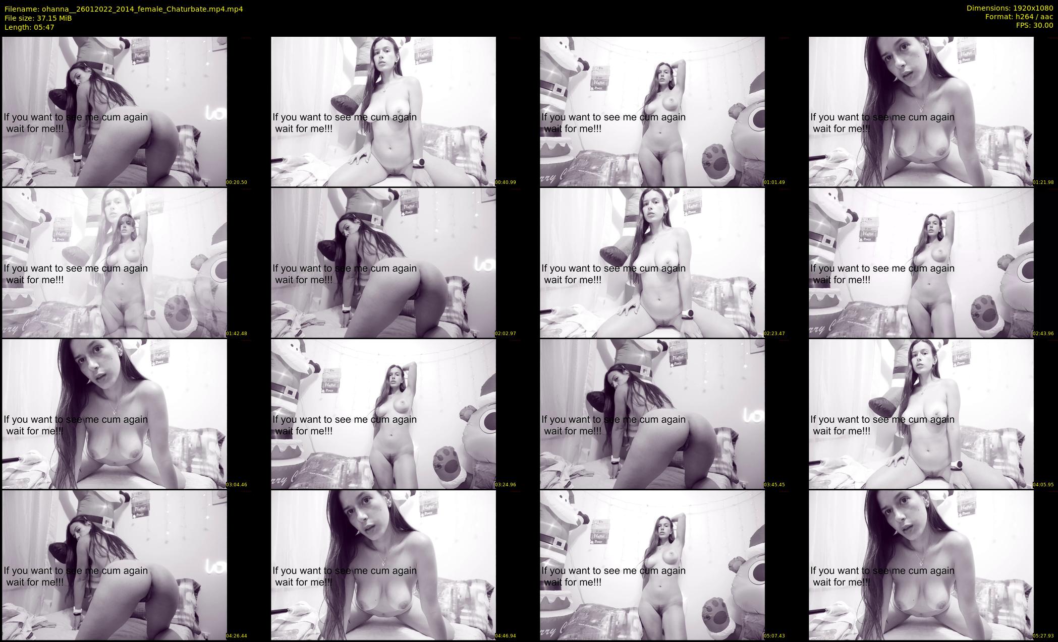 ohanna_ — 6 minute Chaturbate female cam show recording, 1080p, Jan 26, 2022