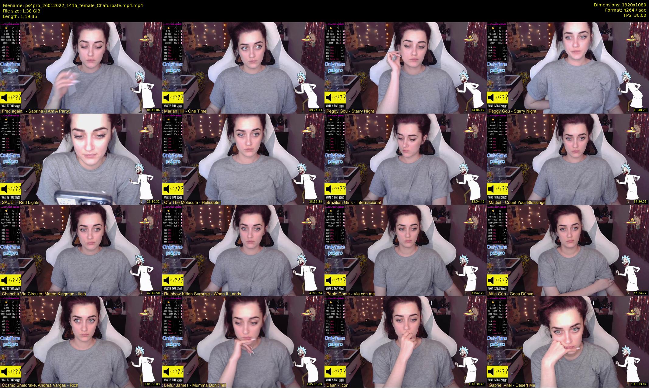 ps4pro — 80 minute Chaturbate female cam show recording, 1080p, Jan 26, 2022