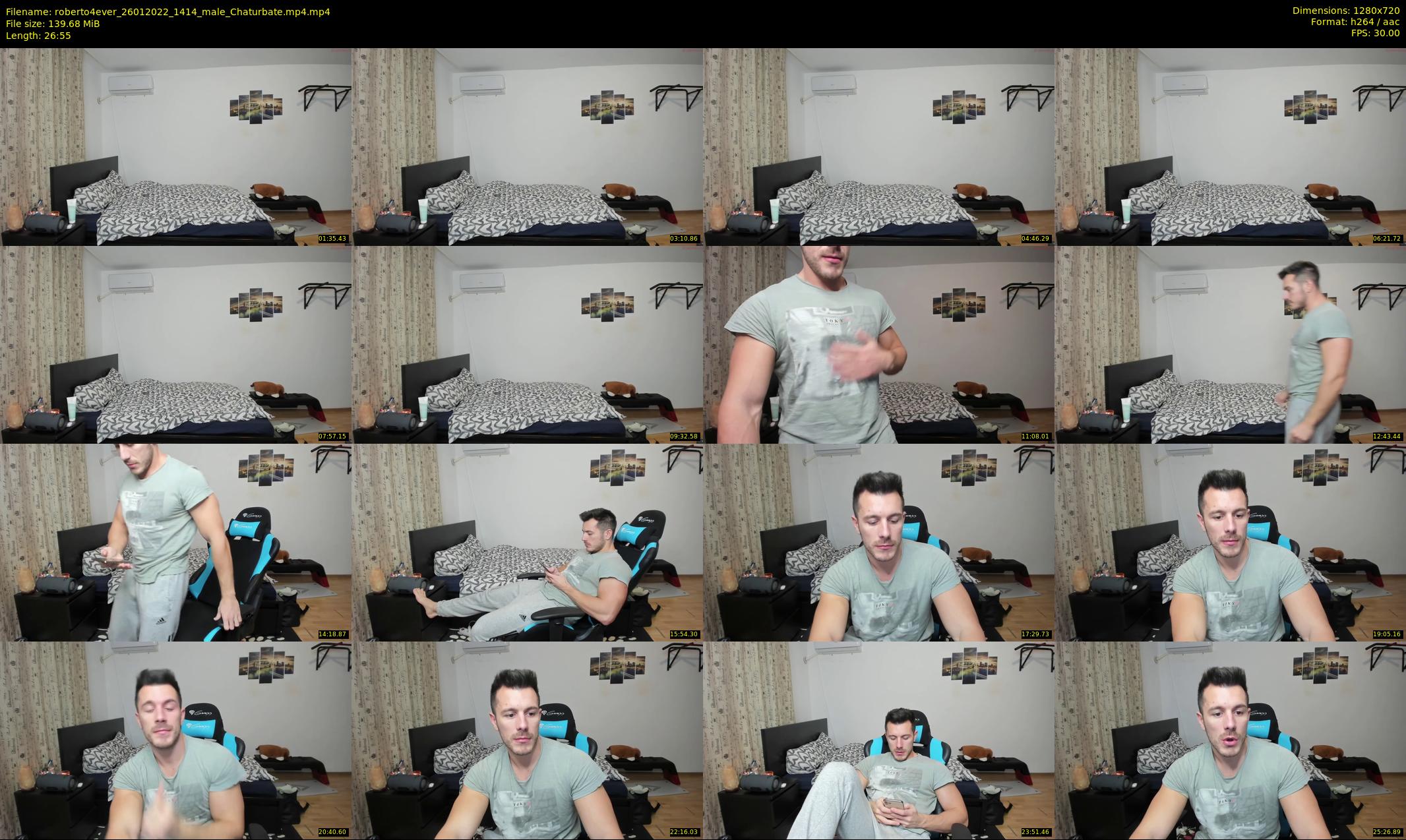 roberto4ever — 27 minute Chaturbate male cam show recording, 720p, Jan 26, 2022