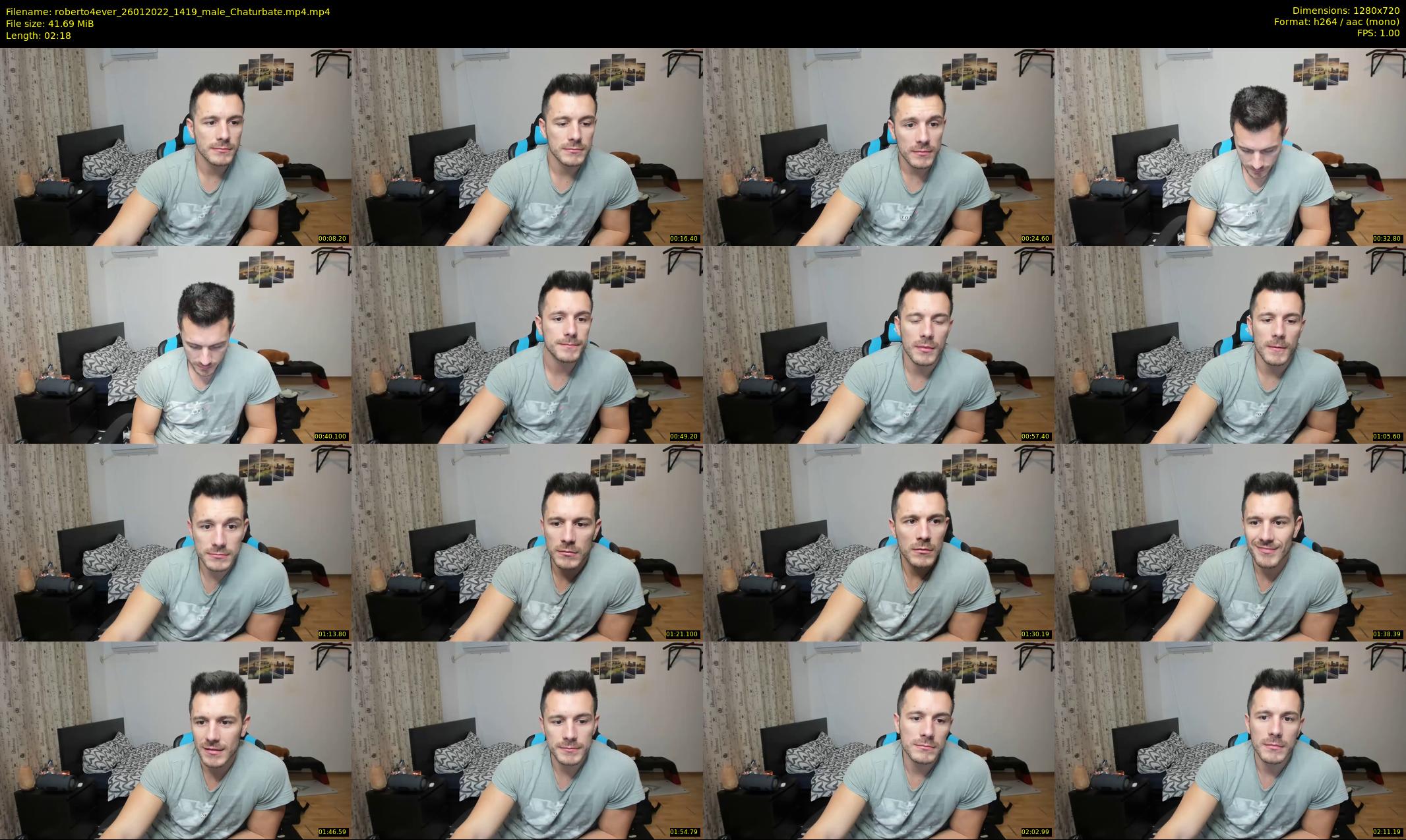roberto4ever — 3 minute Chaturbate male cam show recording, 720p, Jan 26, 2022
