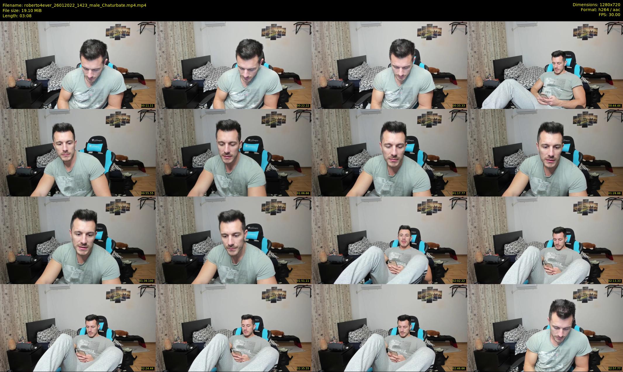 roberto4ever — 4 minute Chaturbate male cam show recording, 720p, Jan 26, 2022
