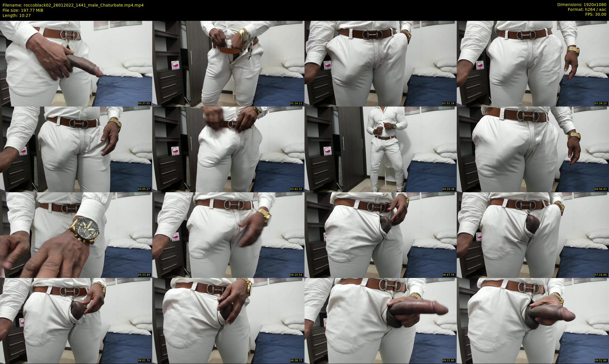 roccoblack02 — 11 minute Chaturbate male cam show recording, 1080p, Jan 26, 2022