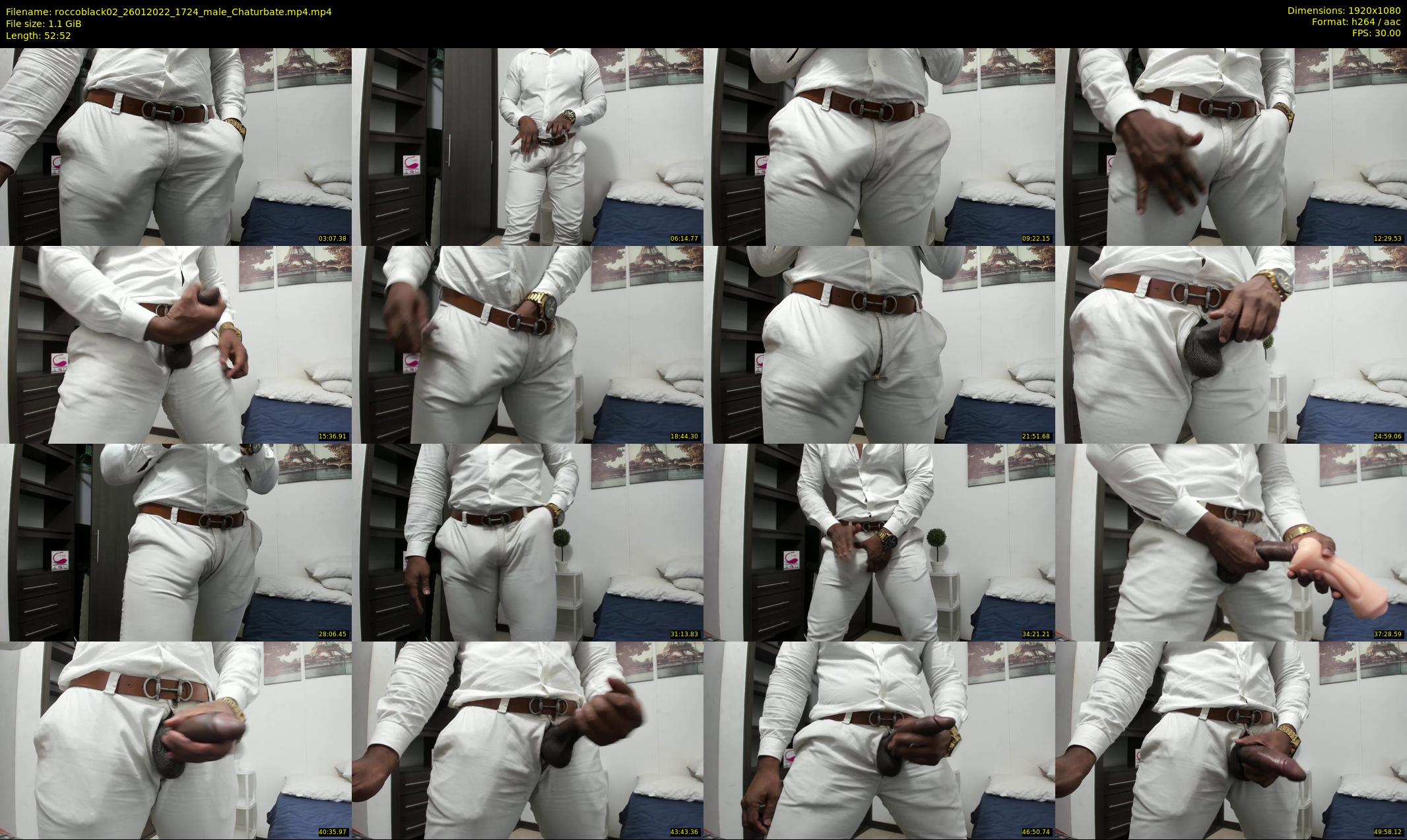 roccoblack02 — 53 minute Chaturbate male cam show recording, 1080p, Jan 26, 2022