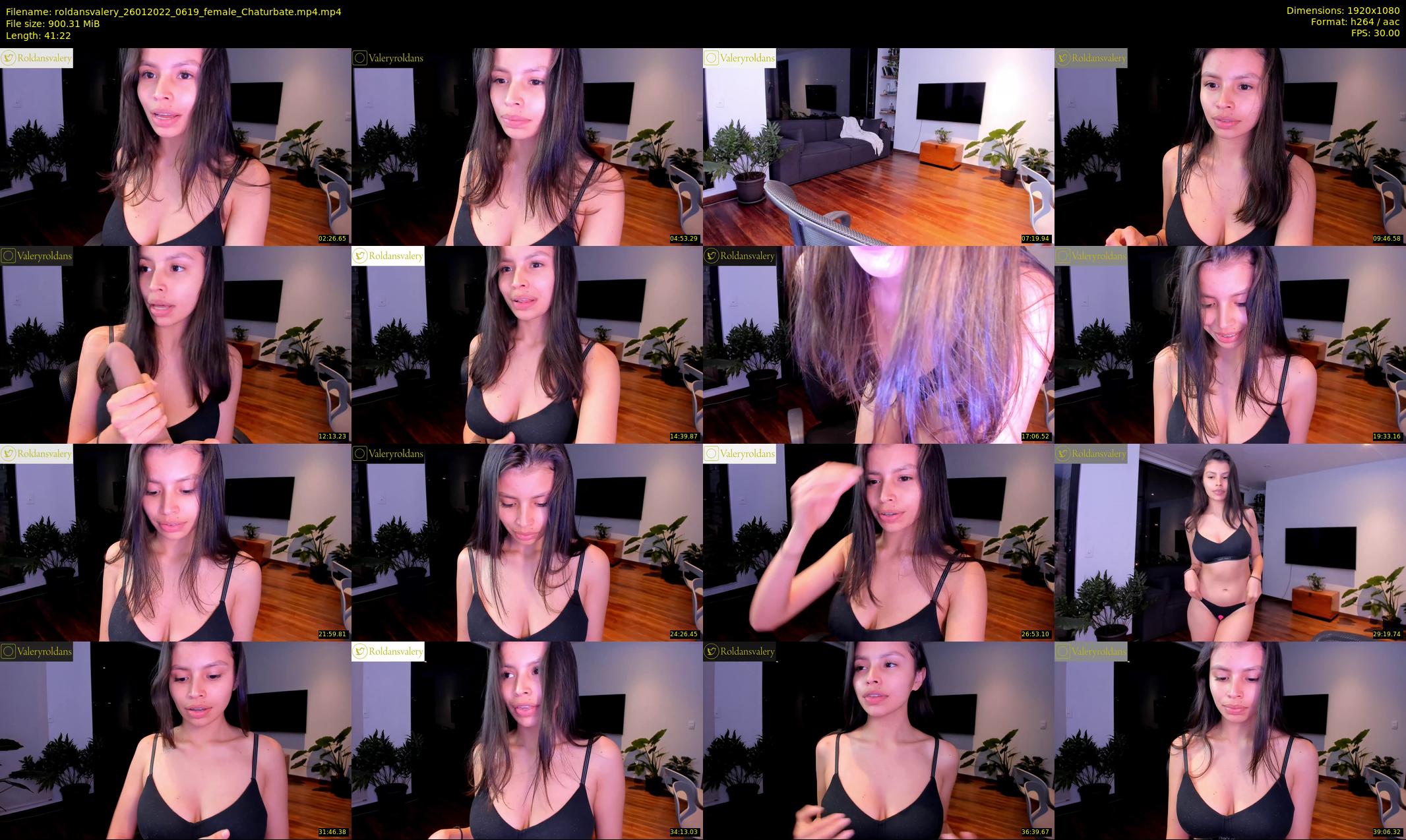 roldansvalery — 42 minute Chaturbate female cam show recording, 1080p, Jan 26, 2022