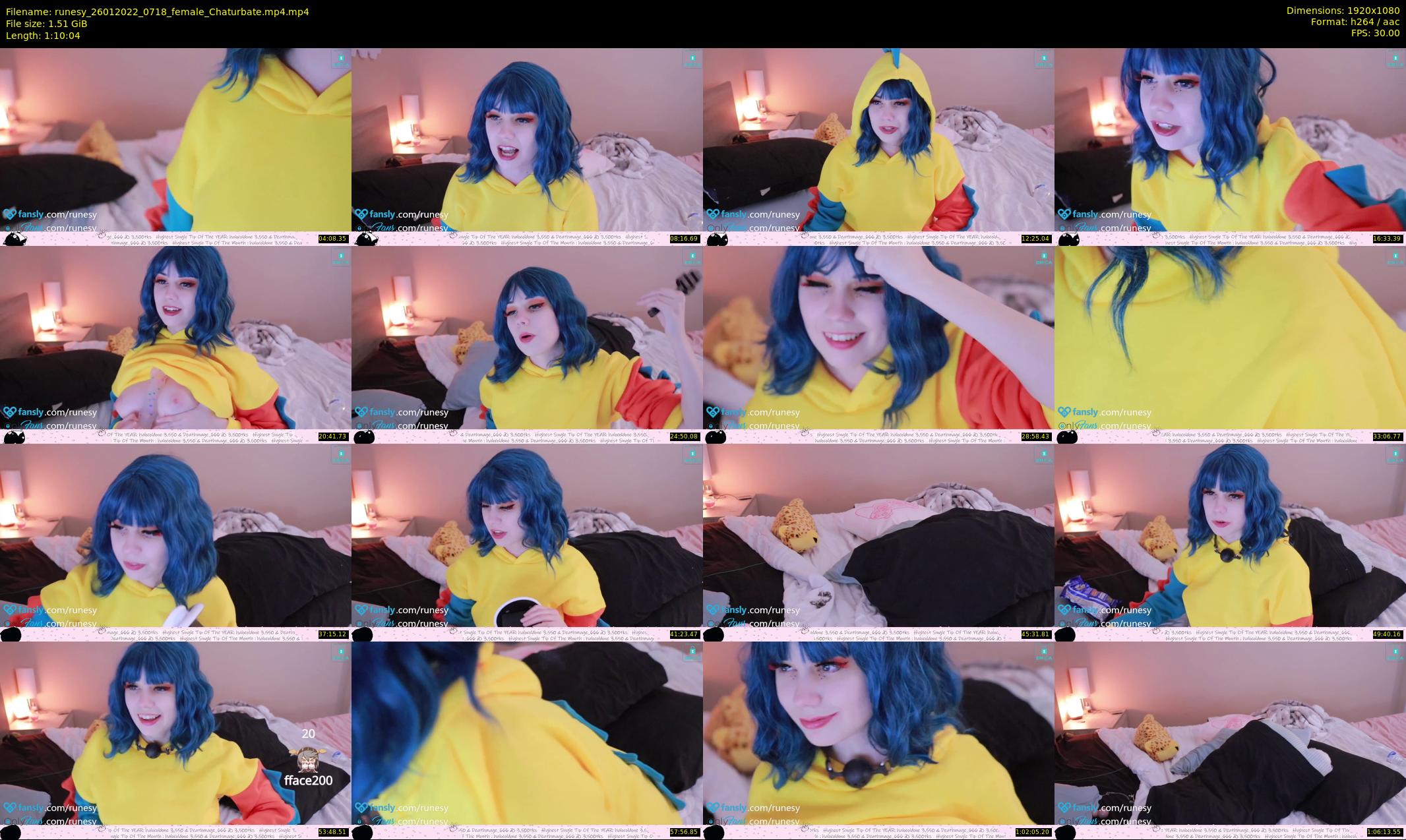 runesy — 71 minute Chaturbate female cam show recording, 1080p, Jan 26, 2022