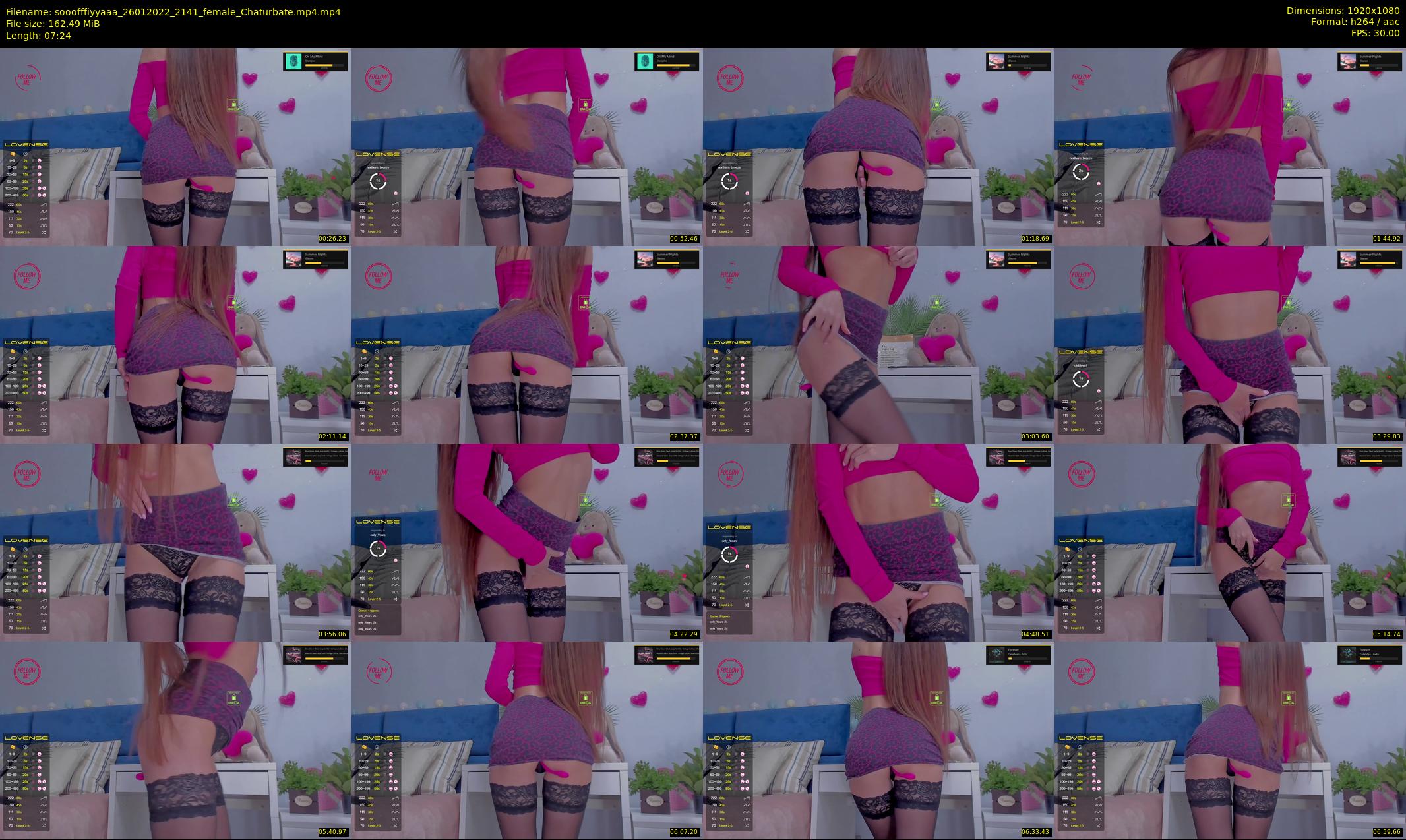 sooofffiyyaaa — 8 minute Chaturbate female cam show recording, 1080p, Jan 26, 2022