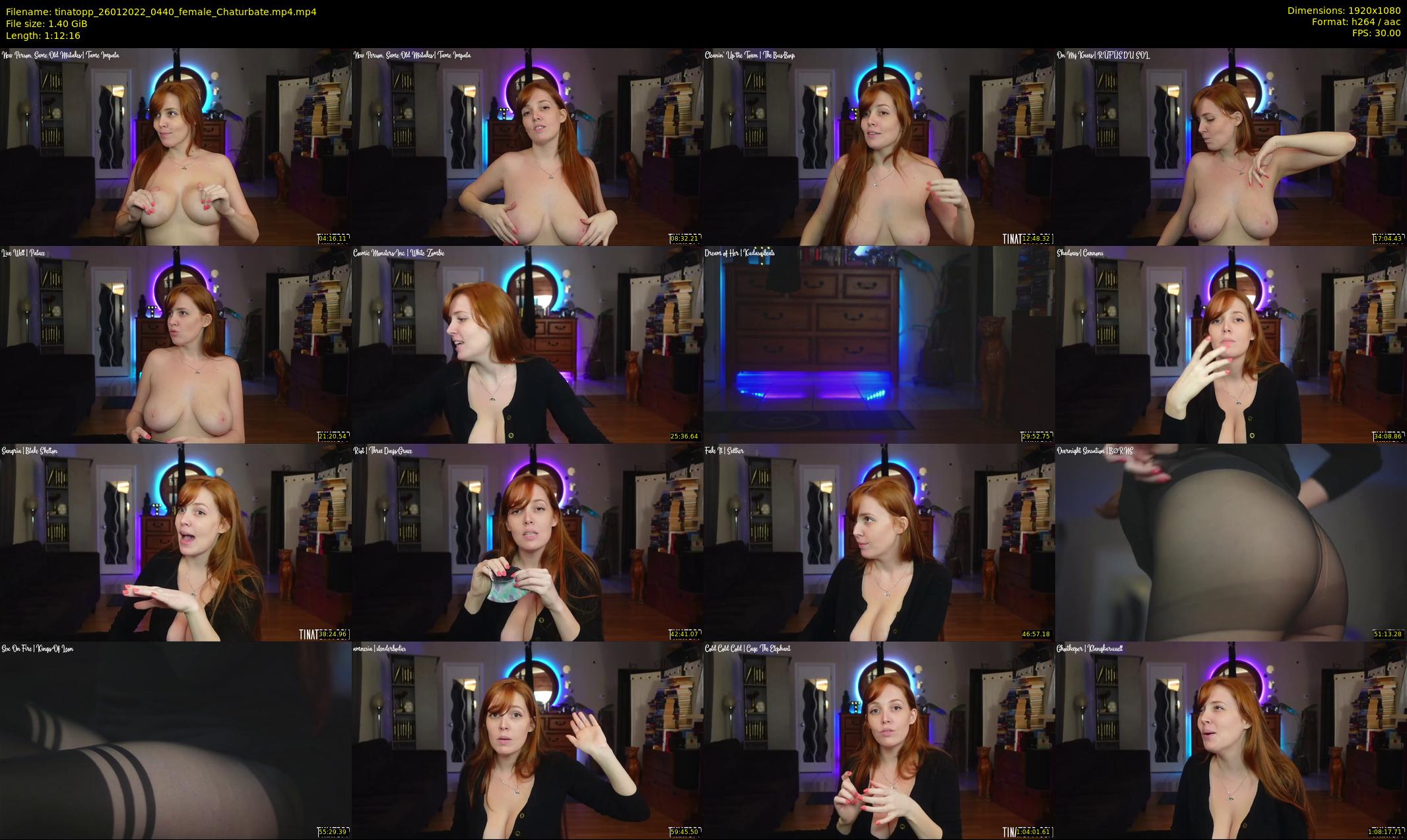 tinatopp — 73 minute Chaturbate female cam show recording, 1080p, Jan 26, 2022
