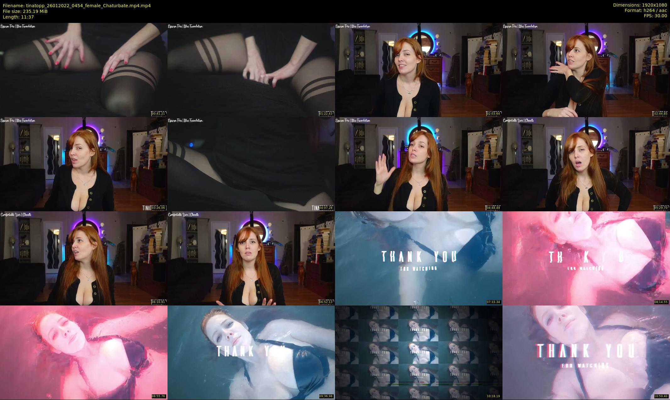 tinatopp — 12 minute Chaturbate female cam show recording, 1080p, Jan 26, 2022