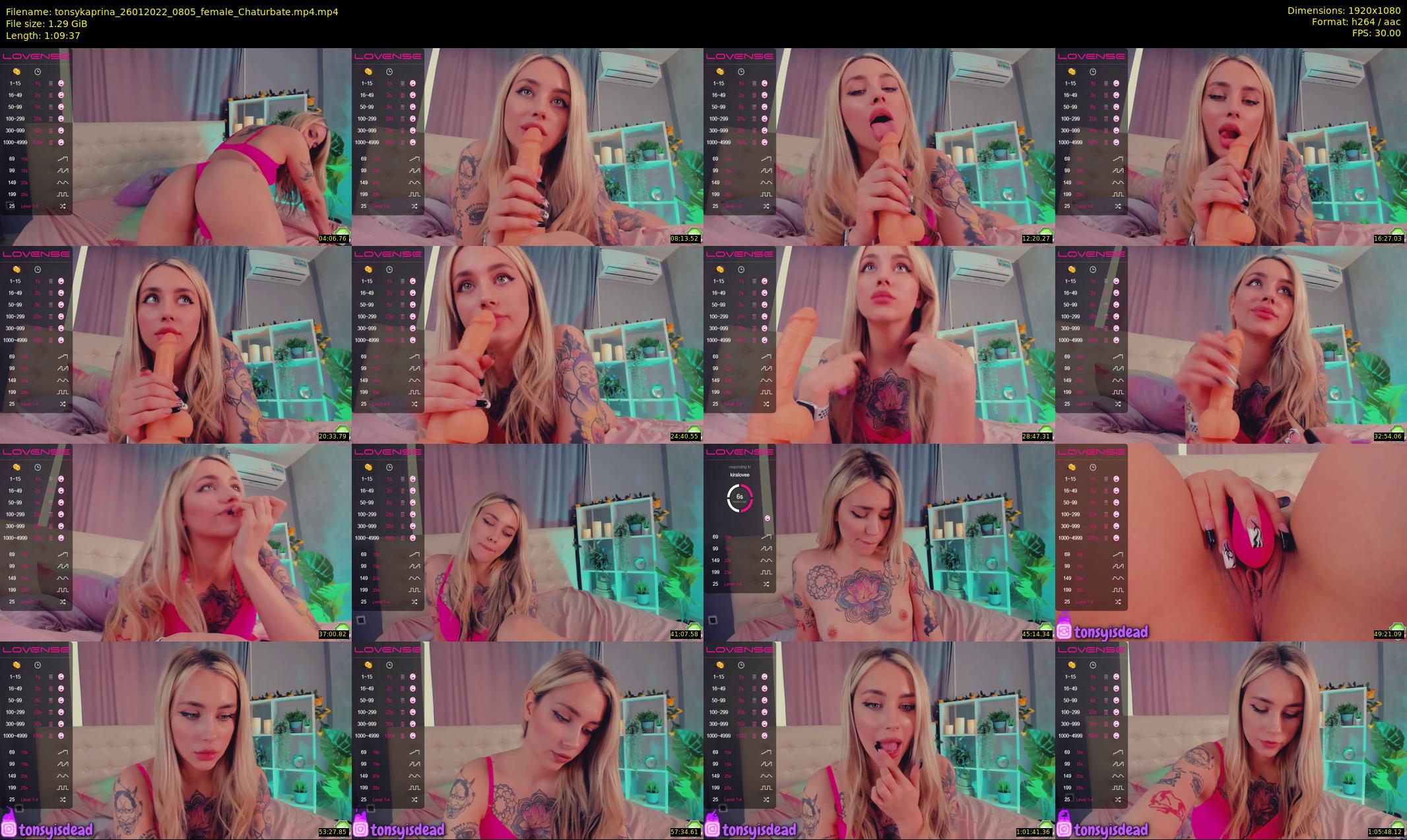 tonsykaprina — 70 minute Chaturbate couple cam show recording, 1080p, Jan 26, 2022