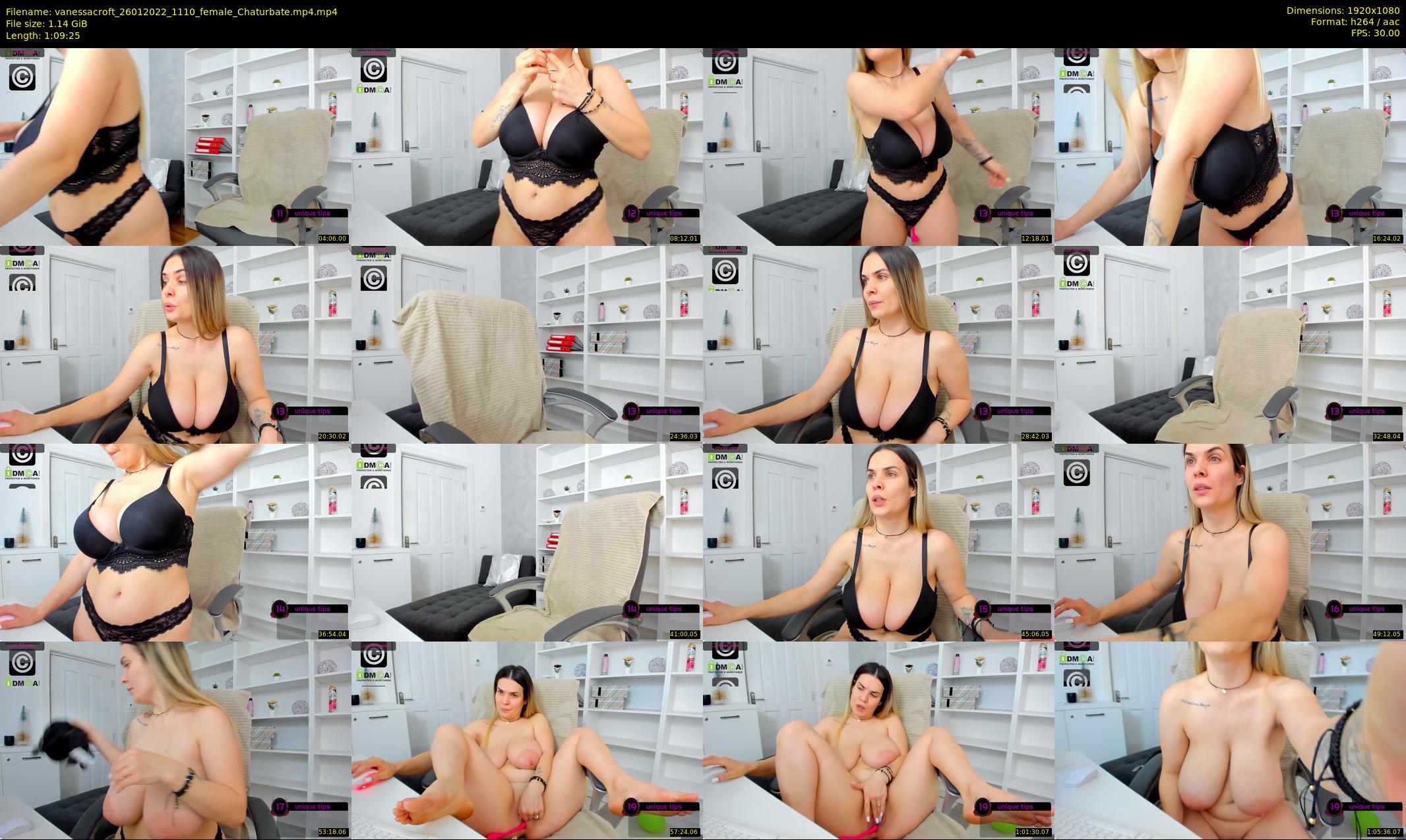 vanessacroft — 70 minute Chaturbate female cam show recording, 1080p, Jan 26, 2022