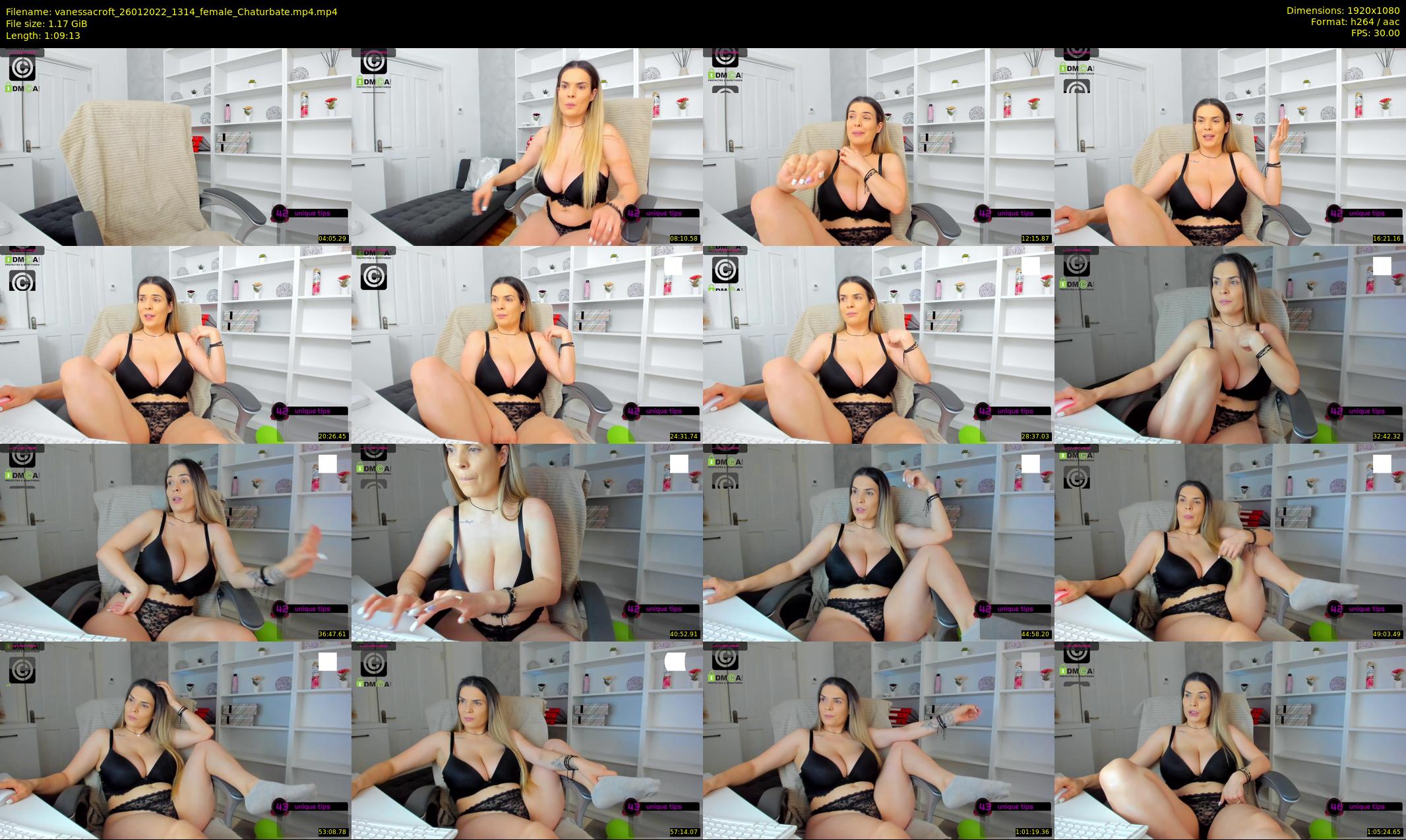 vanessacroft — 70 minute Chaturbate female cam show recording, 1080p, Jan 26, 2022
