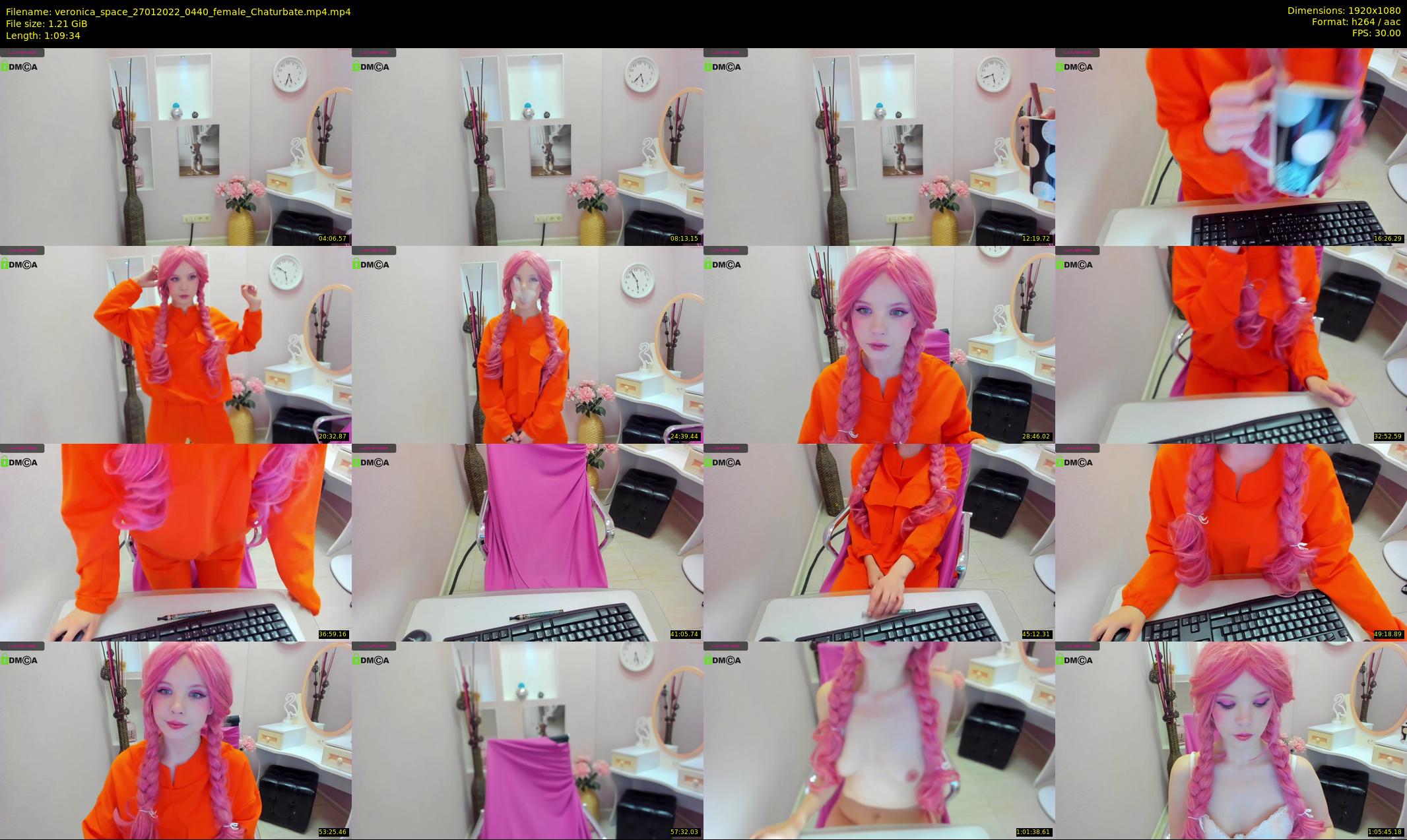 veronica_space — 70 minute Chaturbate female cam show recording, 1080p, Jan 27, 2022