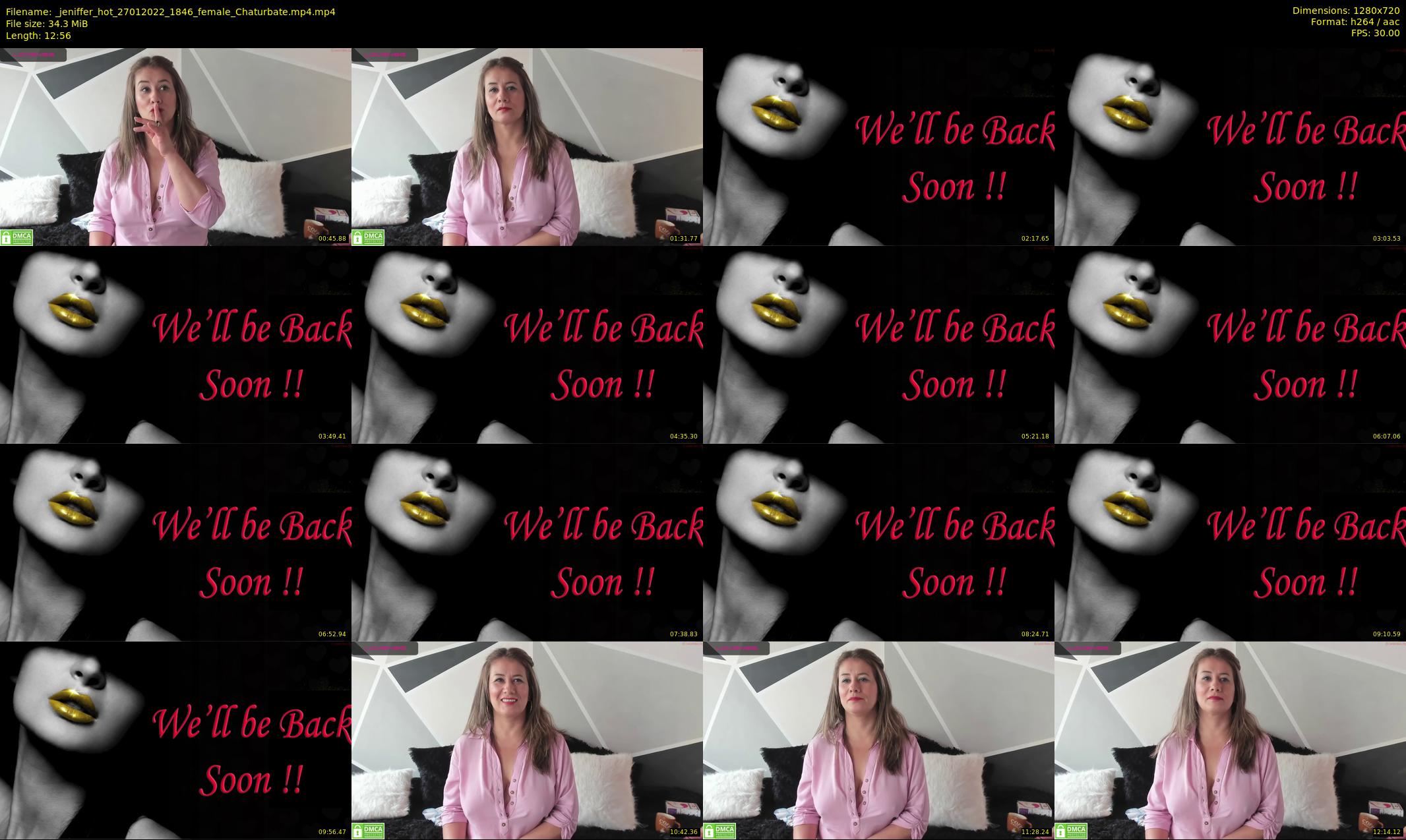 _jeniffer_hot — 13 minute Chaturbate female cam show recording, 720p, Jan 27, 2022