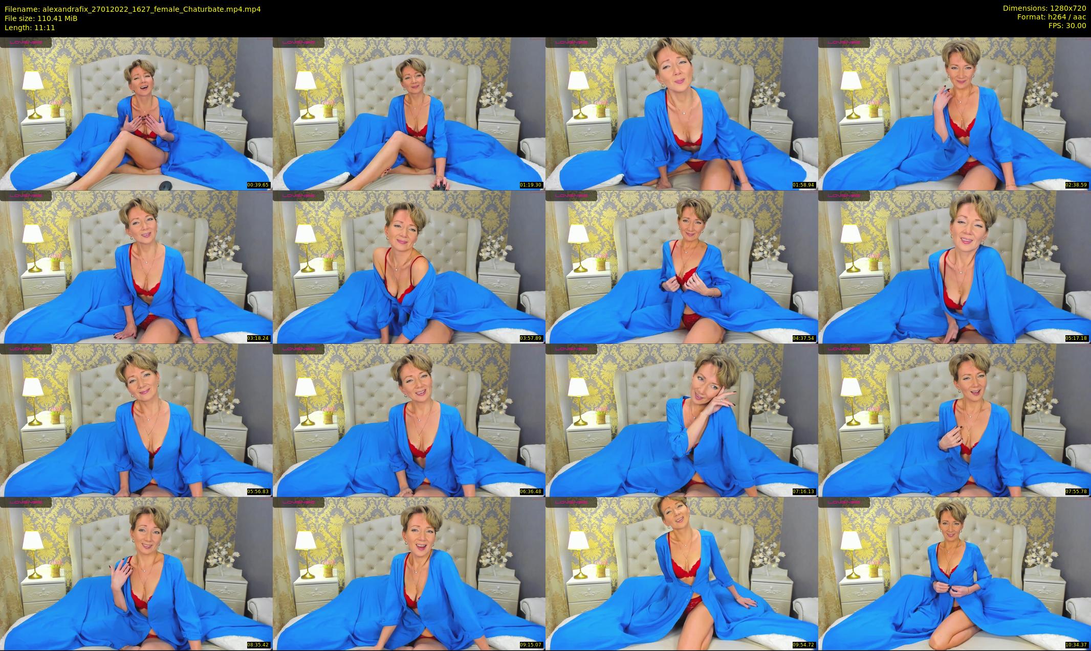 alexandrafix — 12 minute Chaturbate female cam show recording, 720p, Jan 27, 2022