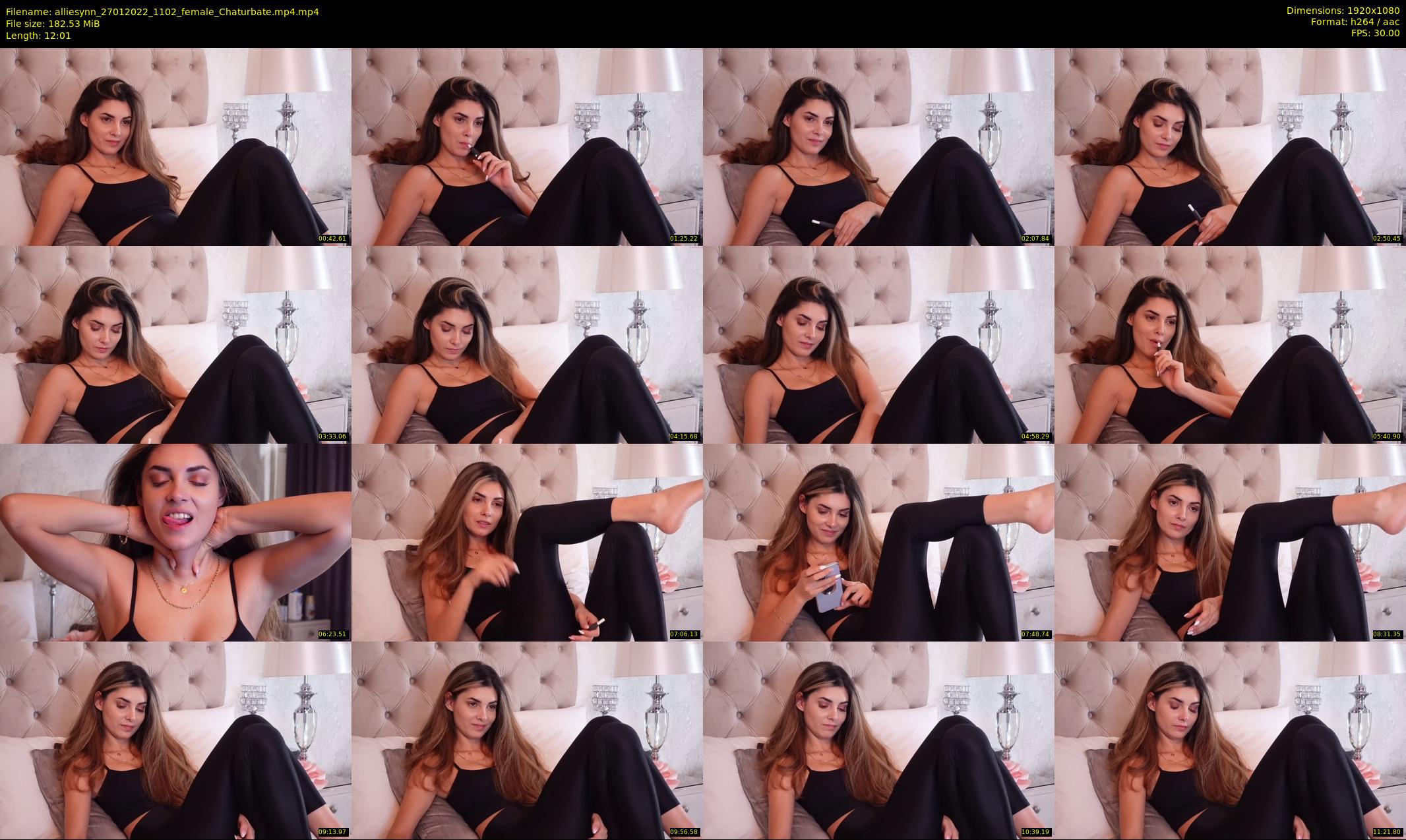 alliesynn — 13 minute Chaturbate female cam show recording, 1080p, Jan 27, 2022
