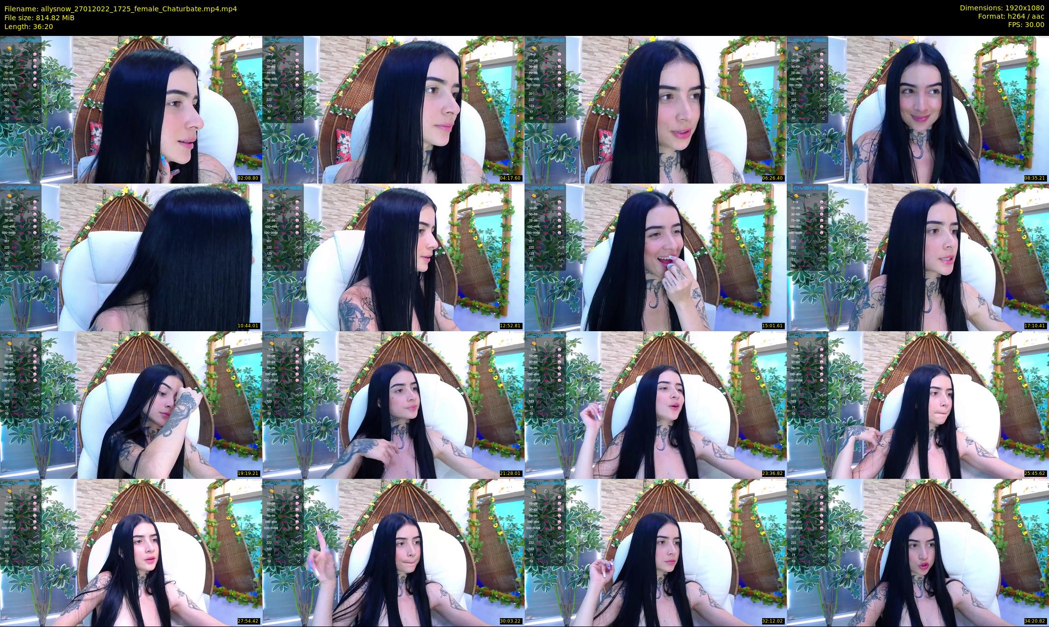 allysnow — 37 minute Chaturbate female cam show recording, 1080p, Jan 27, 2022