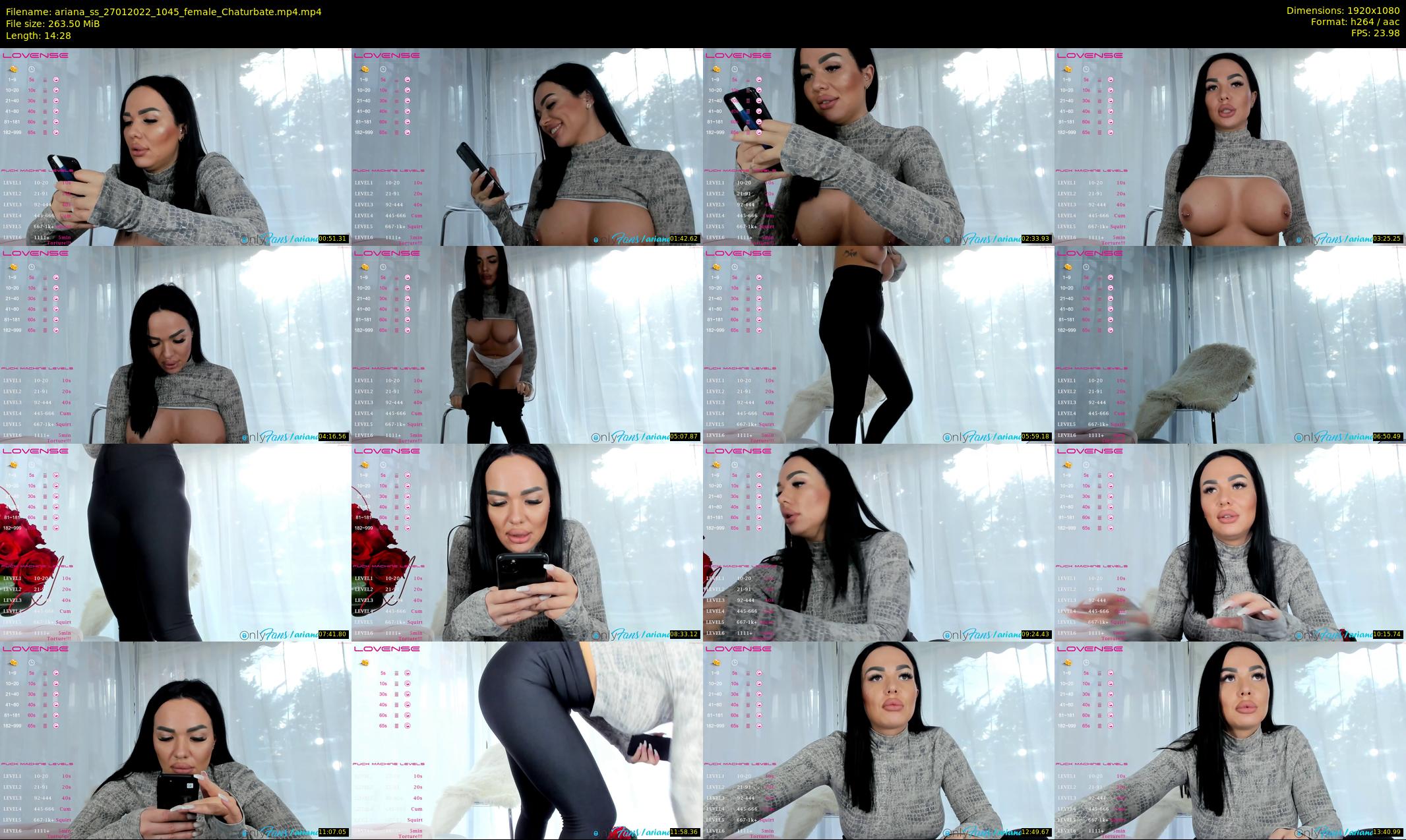 ariana_ss — 15 minute Chaturbate female cam show recording, 1080p, Jan 27, 2022
