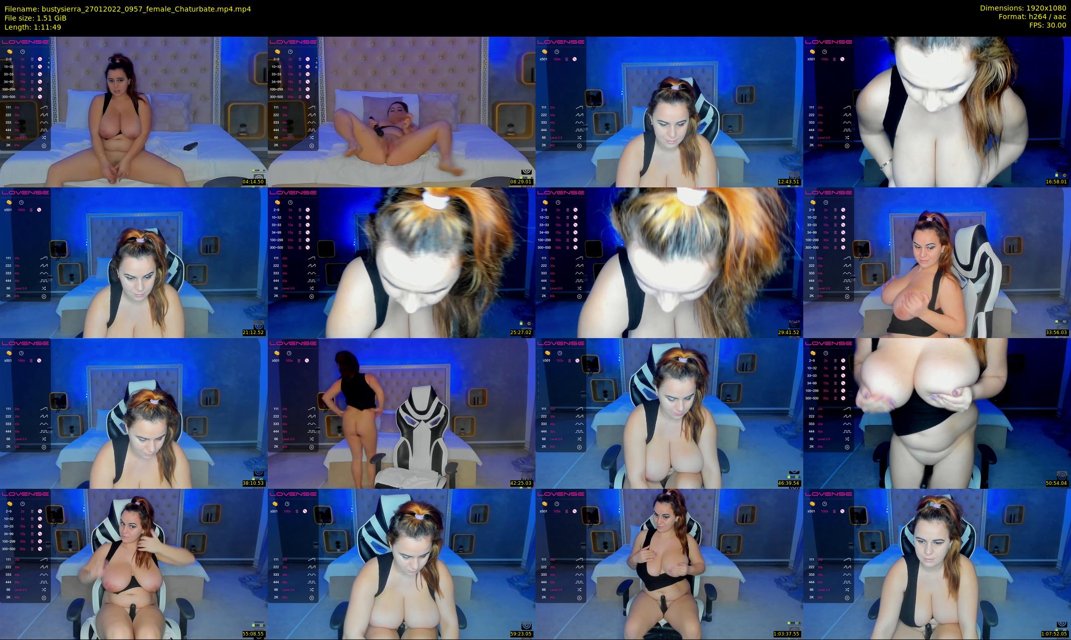 bustysierra — 72 minute Chaturbate female cam show recording, 1080p, Jan 27, 2022