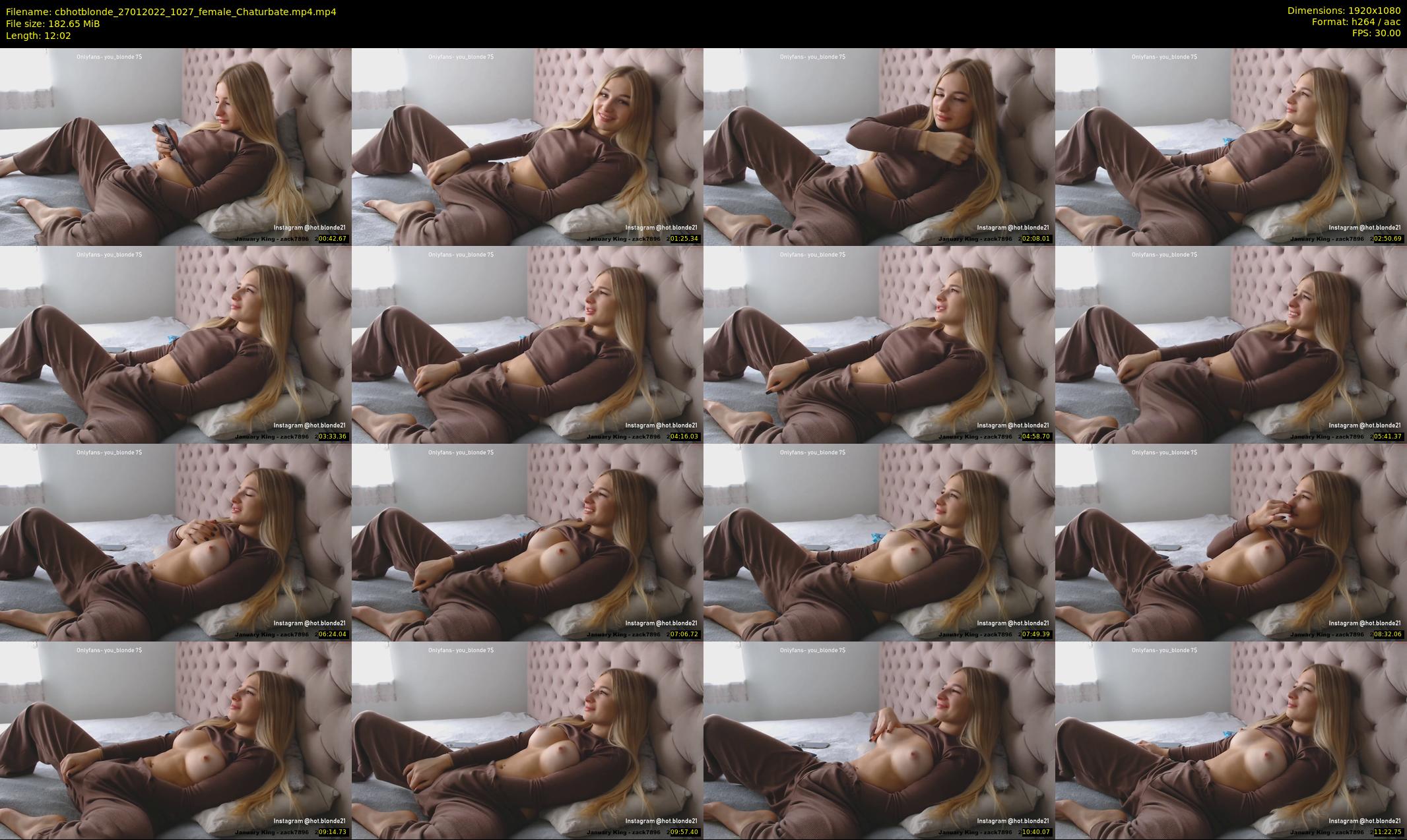 cbhotblonde — 13 minute Chaturbate female cam show recording, 1080p, Jan 27, 2022